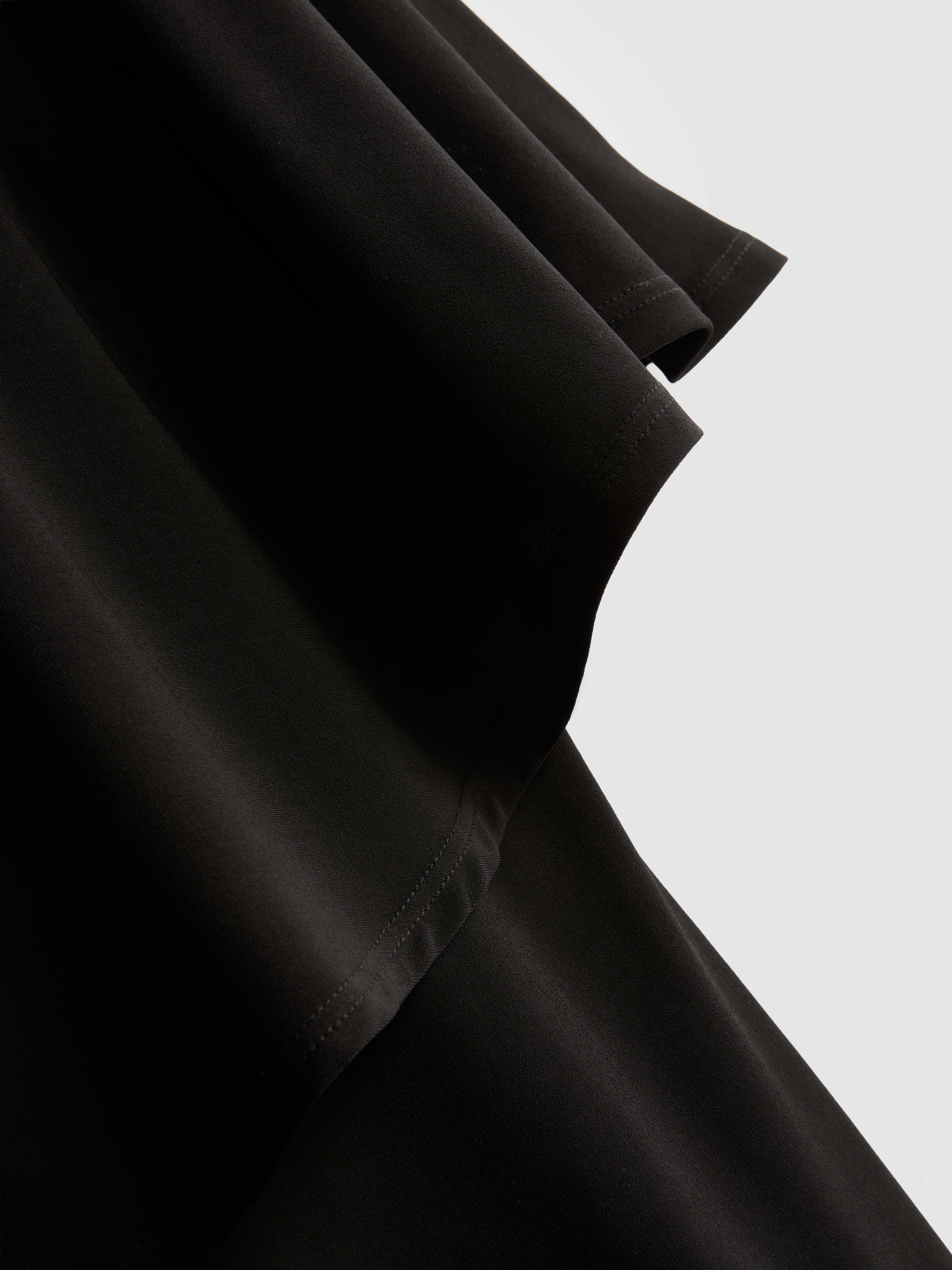 Asymmetric Jersey Cape Top
