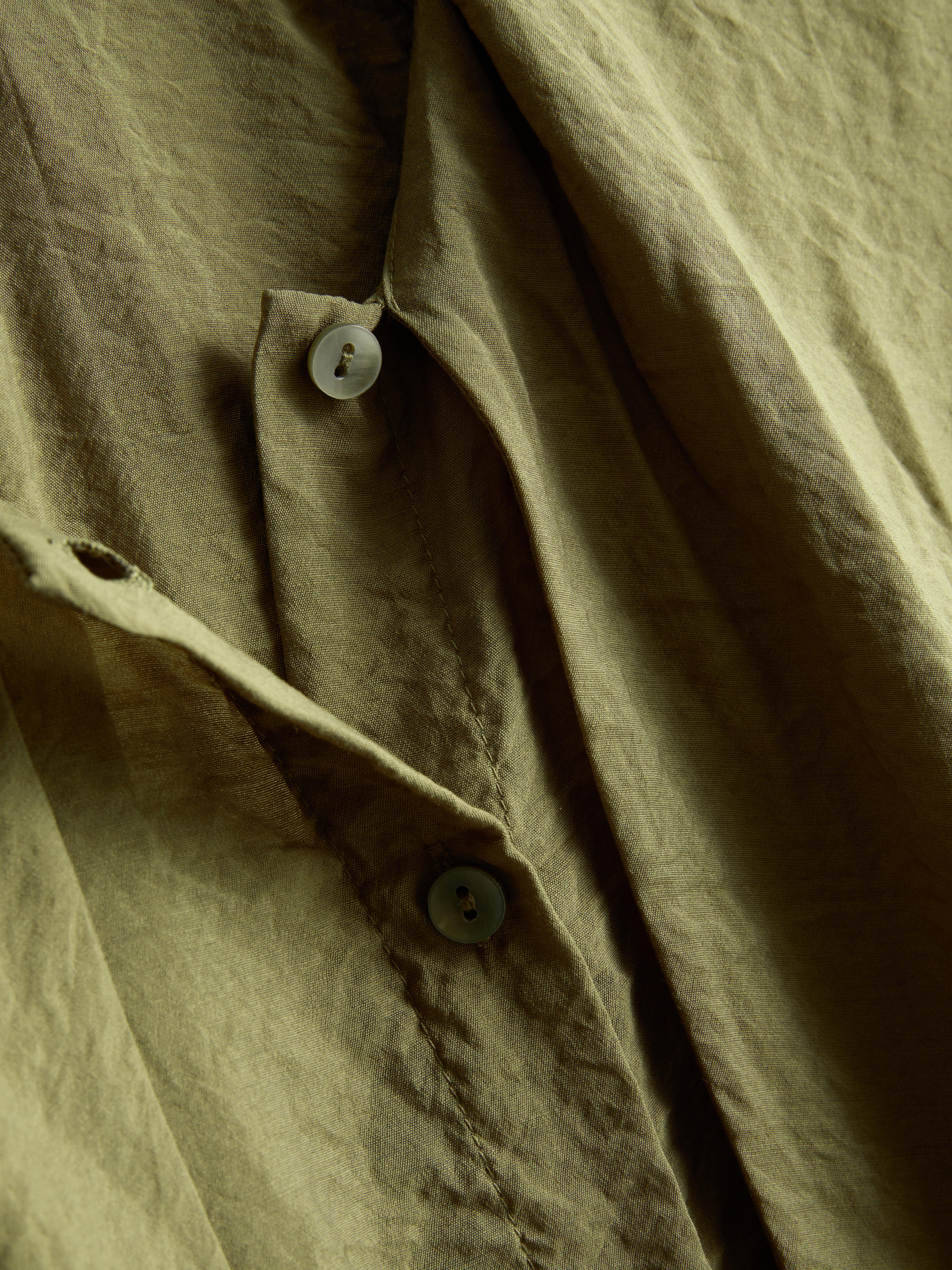Semi-Sheer Tie Neck Blouse