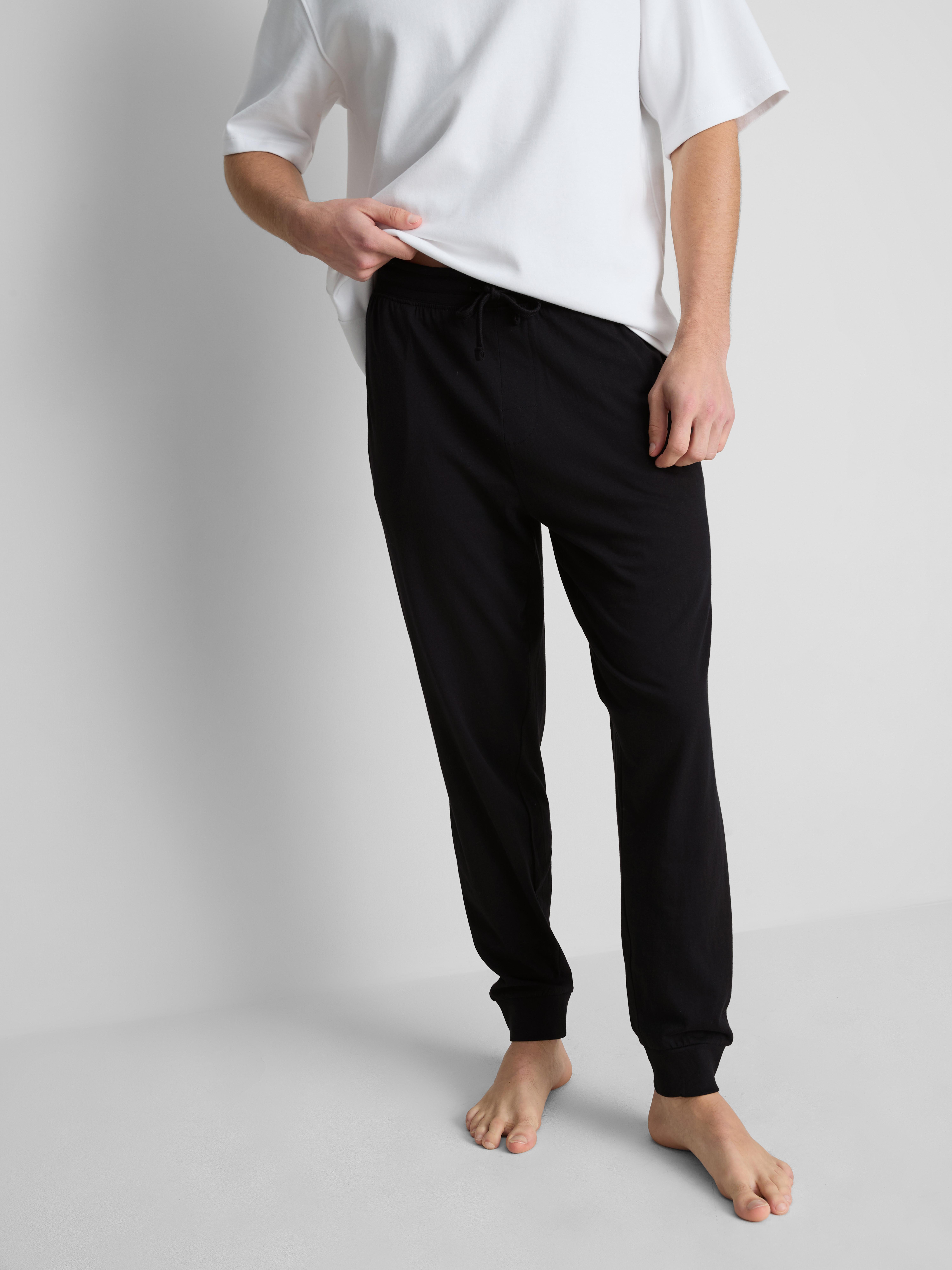 Pure Cotton Cuffed Pajama Bottoms