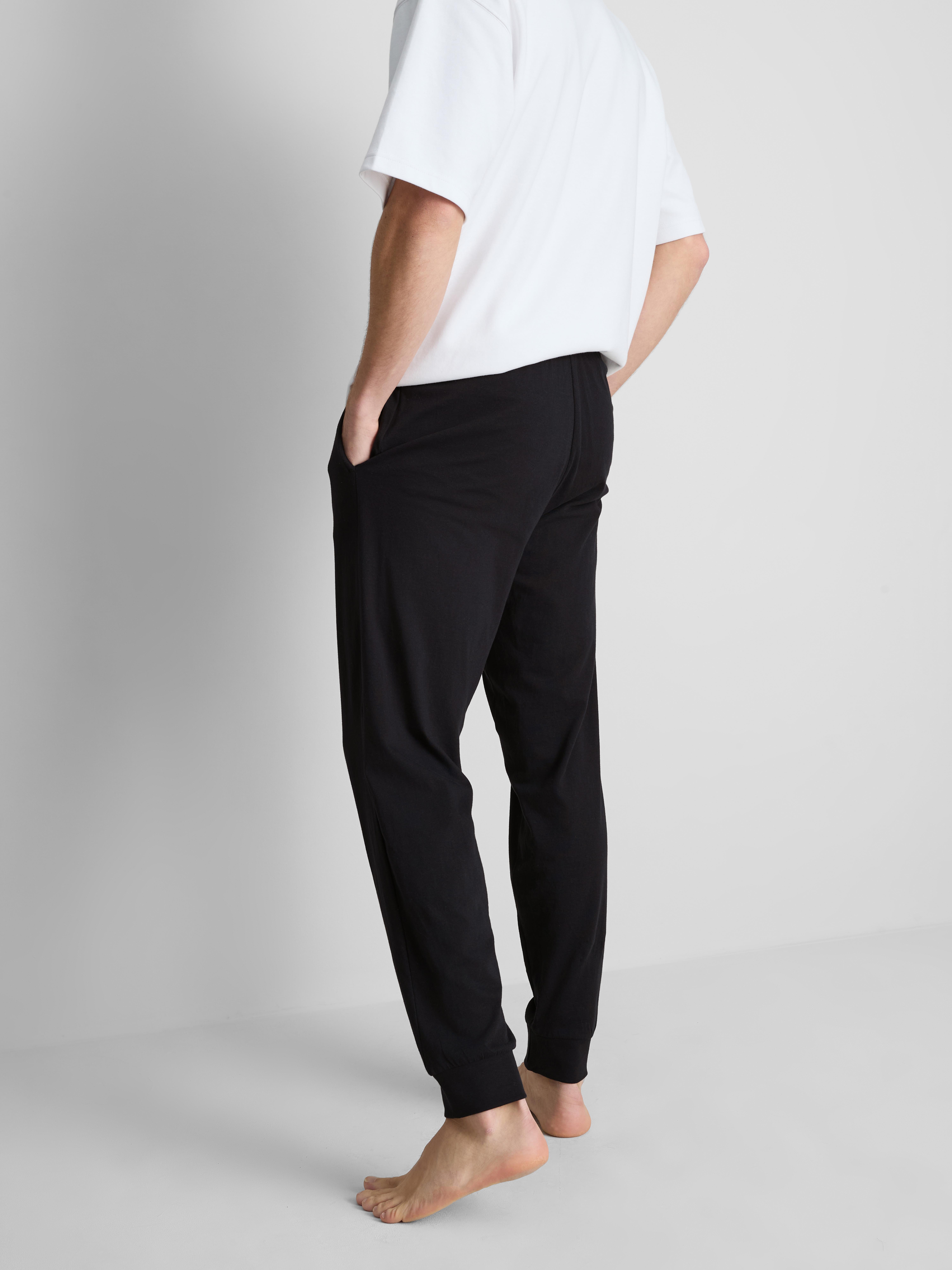 Pure Cotton Cuffed Pajama Bottoms