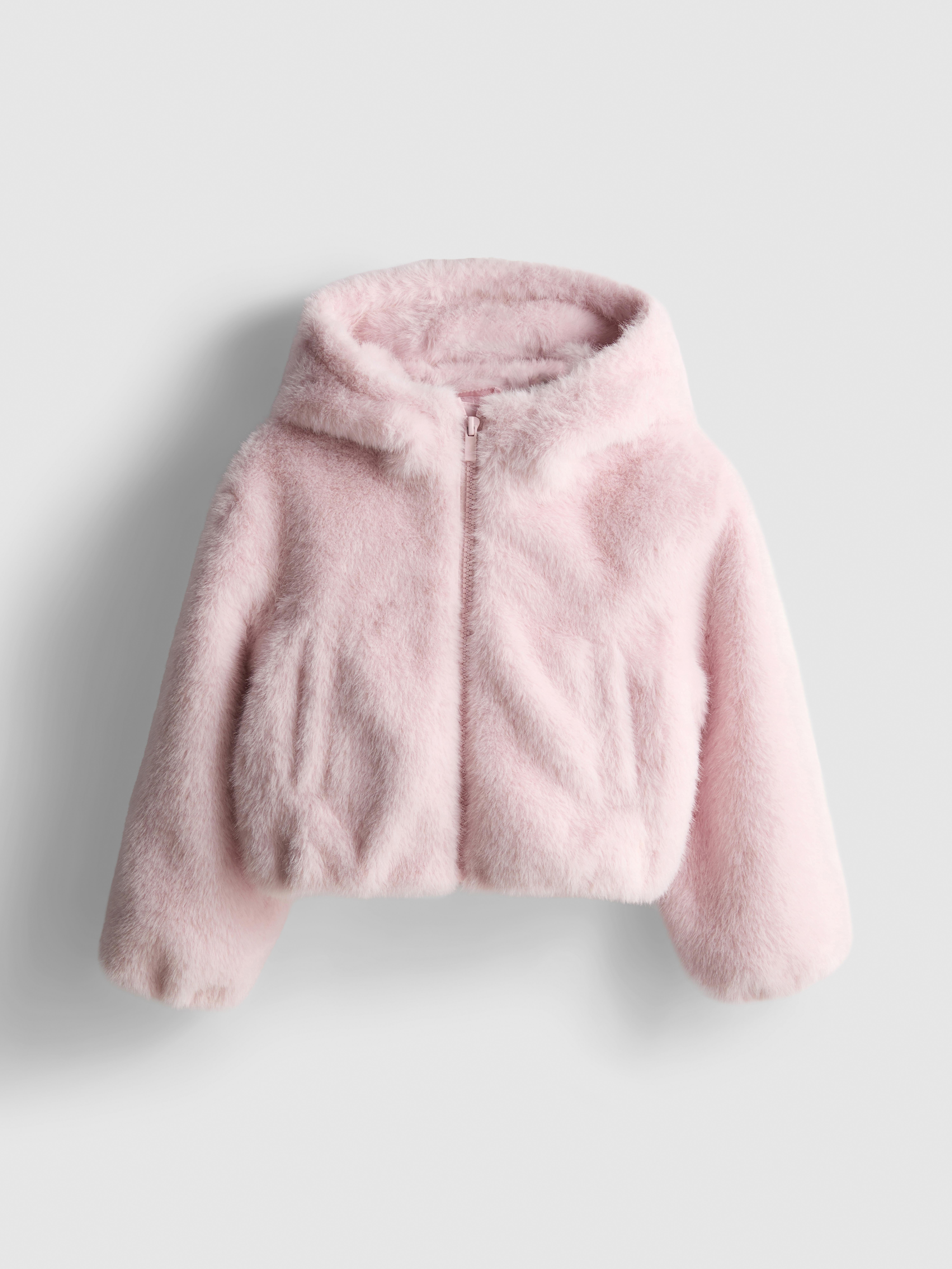 1–9 J. | Kunstpelzjacke mit Kapuze