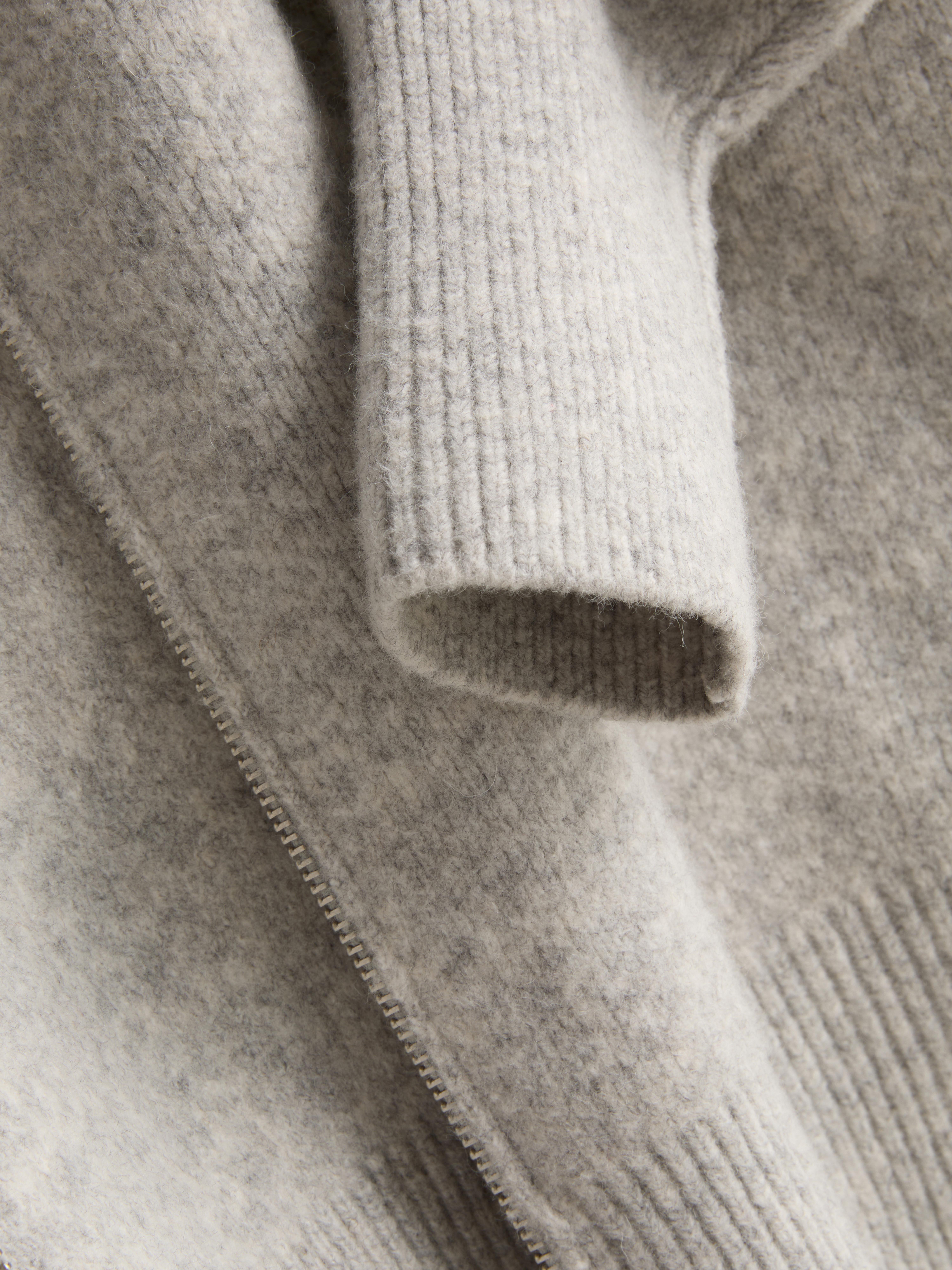 Essential Knitted Zip-Up Cardigan