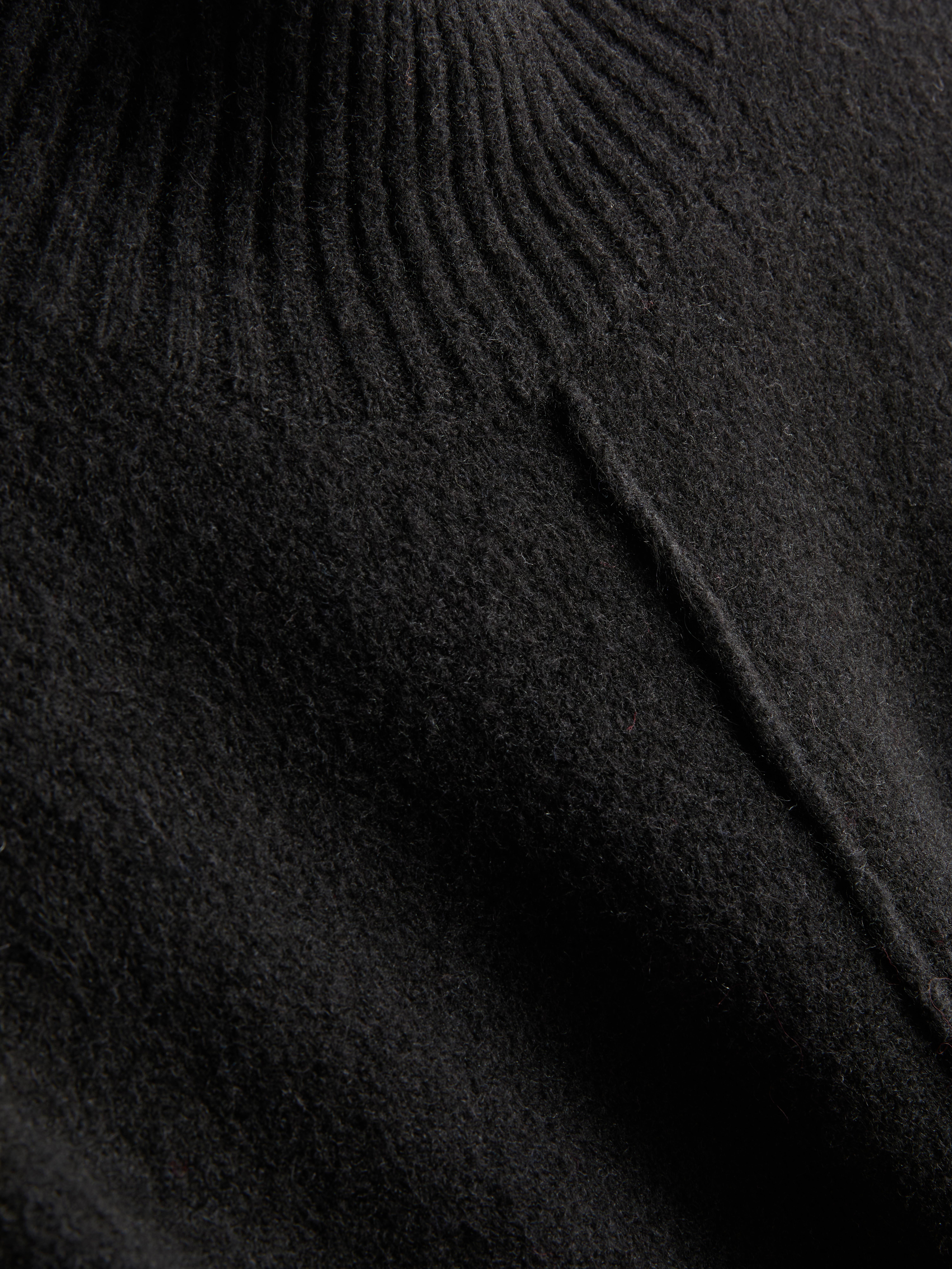 Knitted Seam-Detail Mini Dress