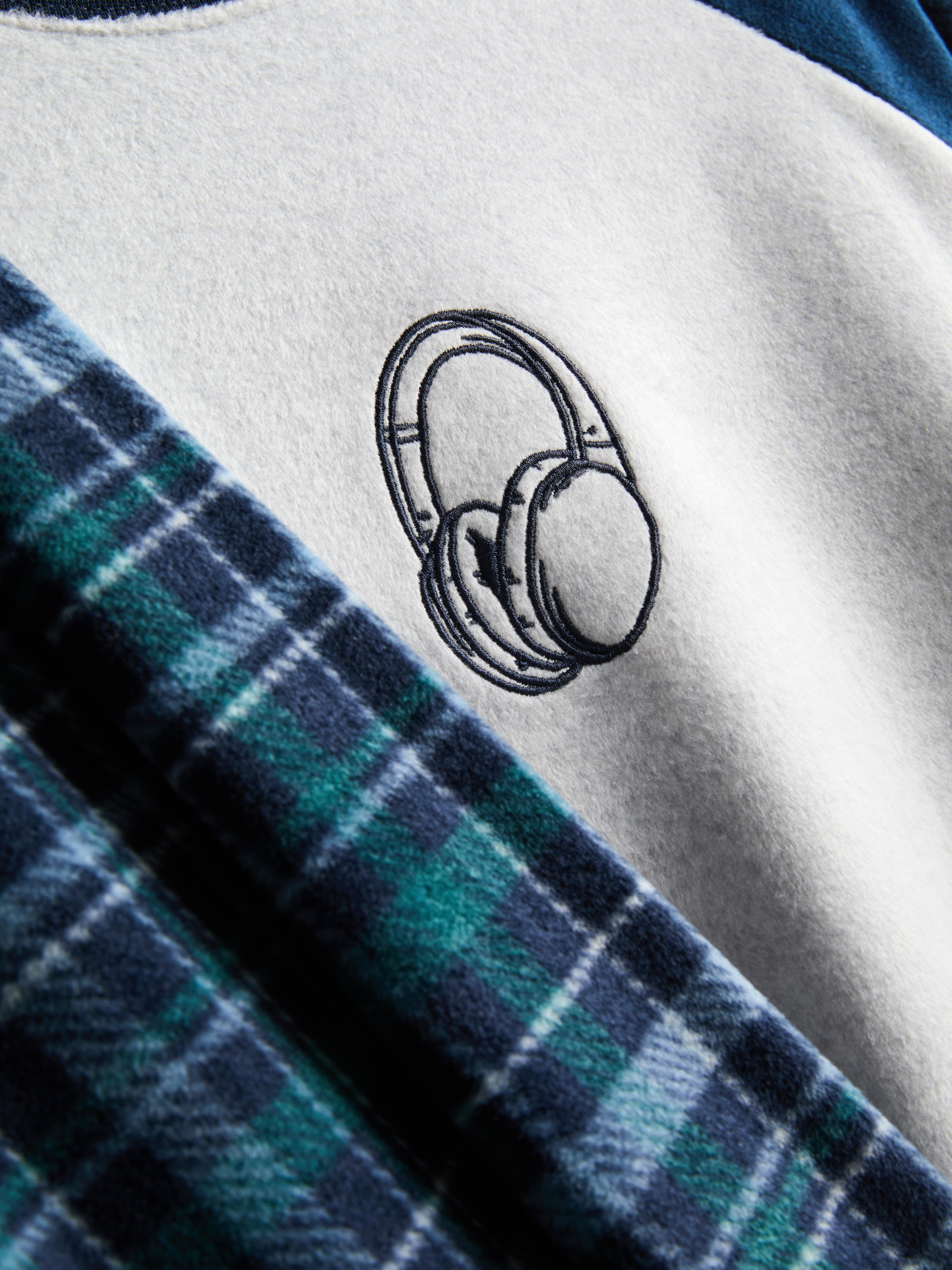 Boys Navy 7-15yrs | Headphones Graphic Fleece Pyjamas | Primark