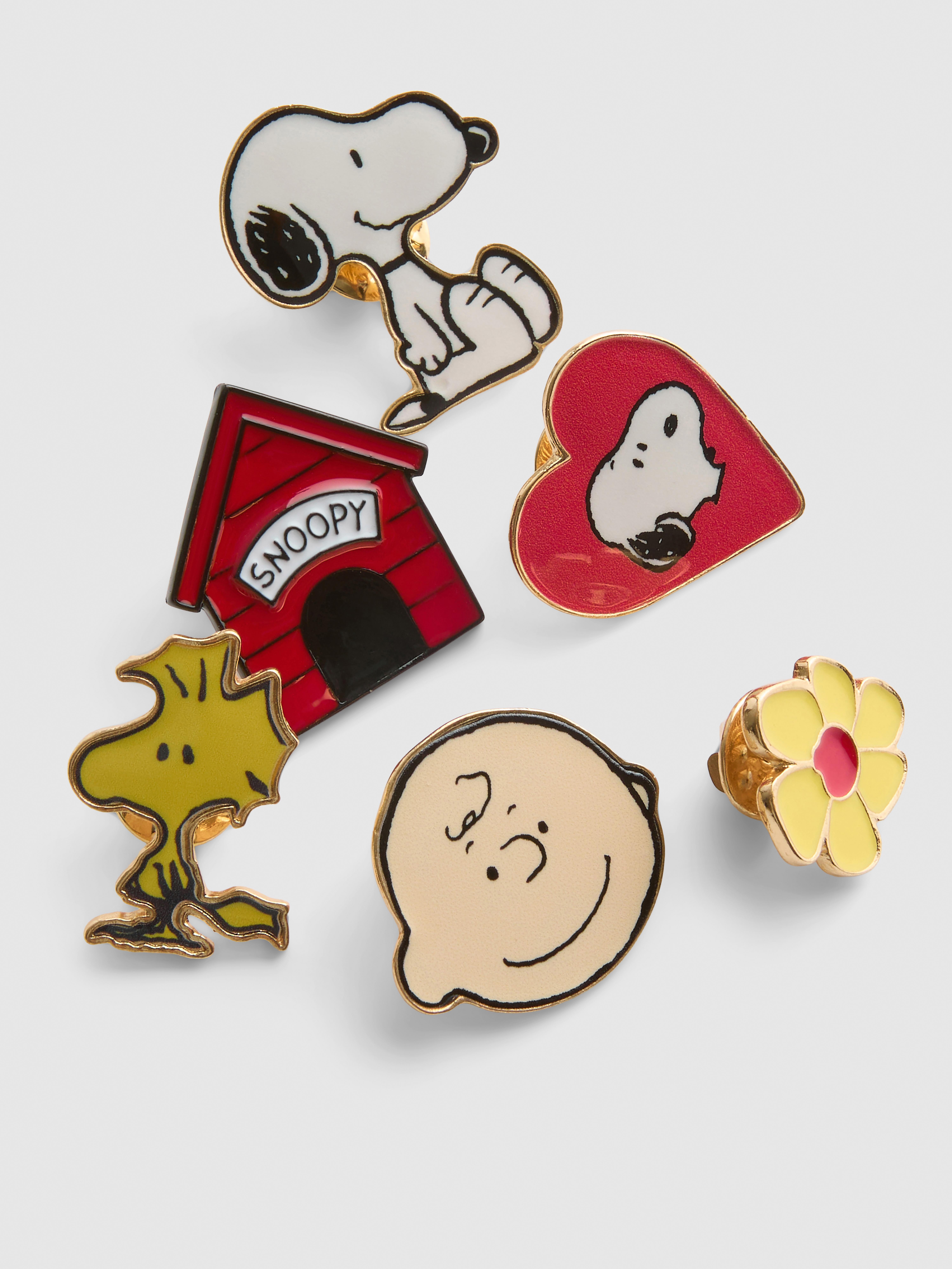 Lot de 6 pin's Peanuts