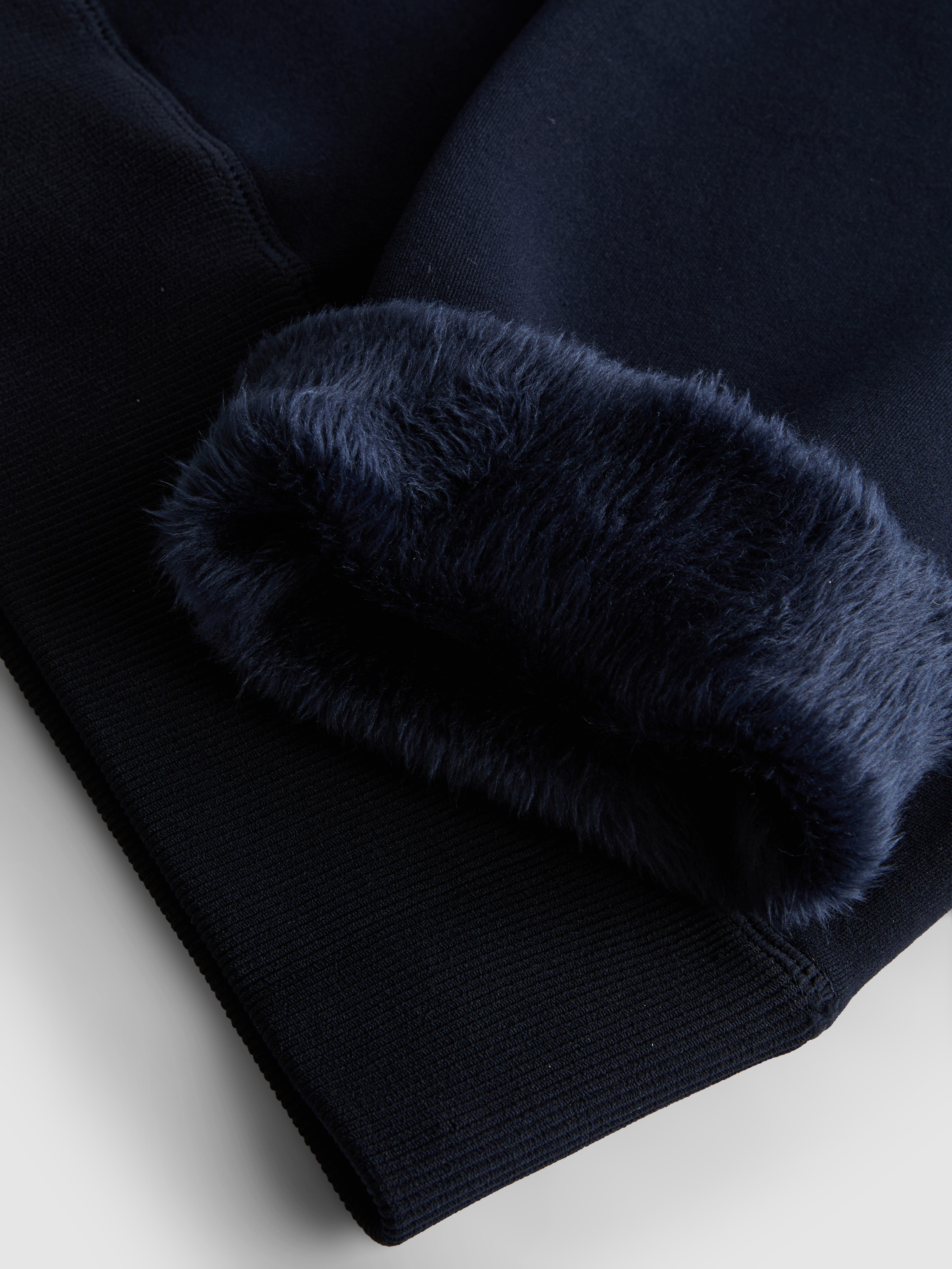 1pk Heat IQ Navy Velvet Plush Leggings