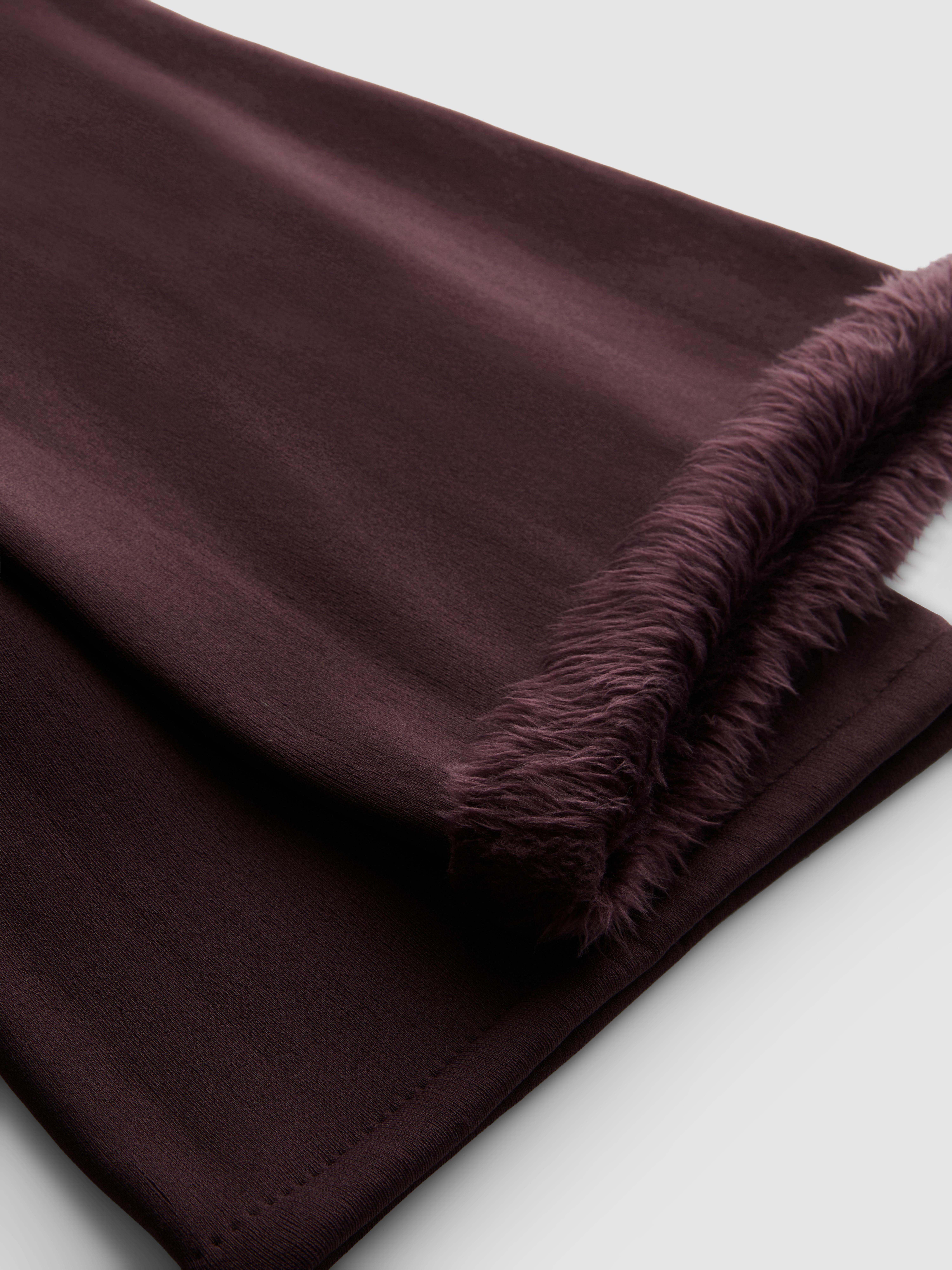 Legging évasé en velours duveteux