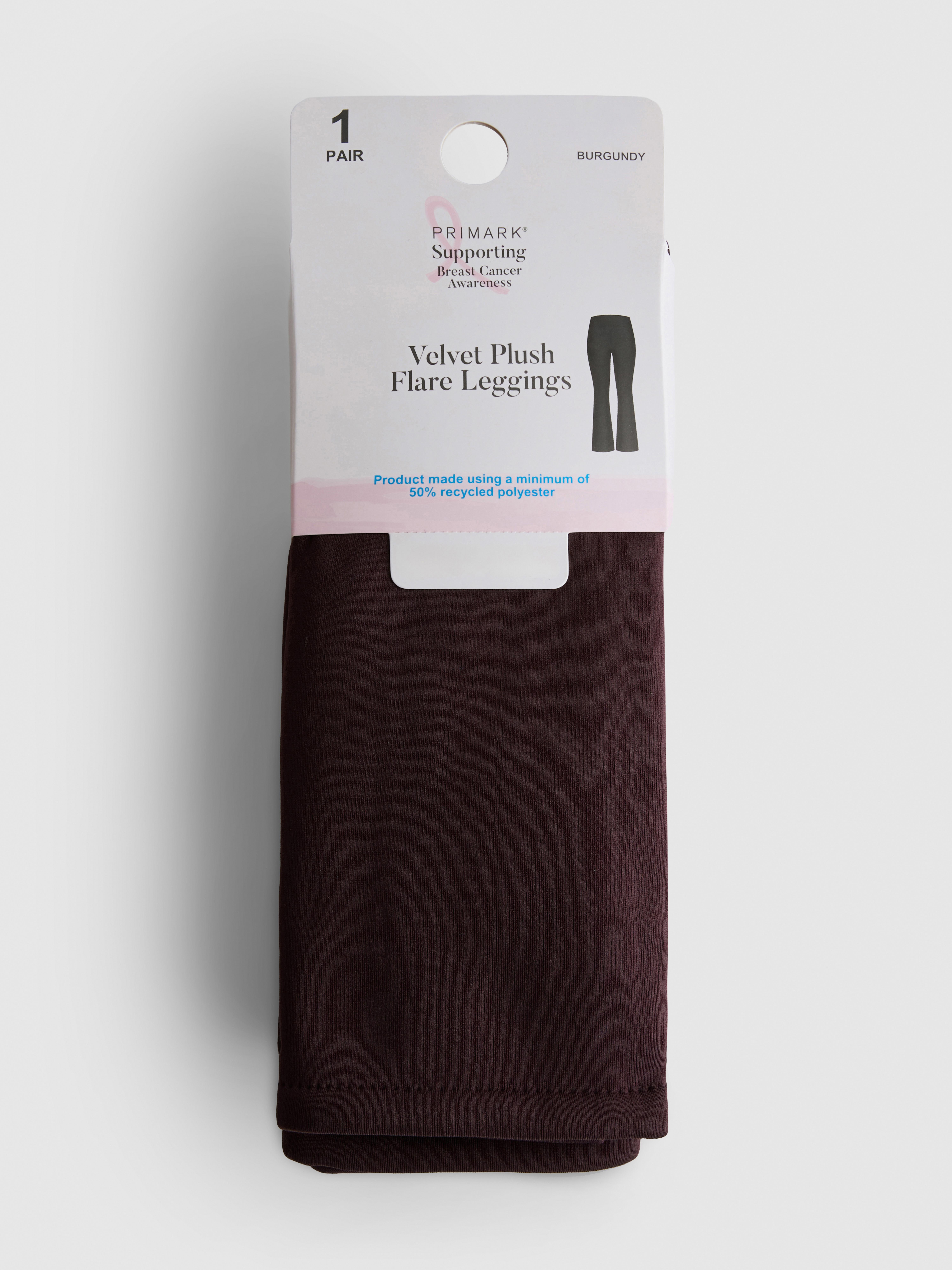 Legging évasé en velours duveteux