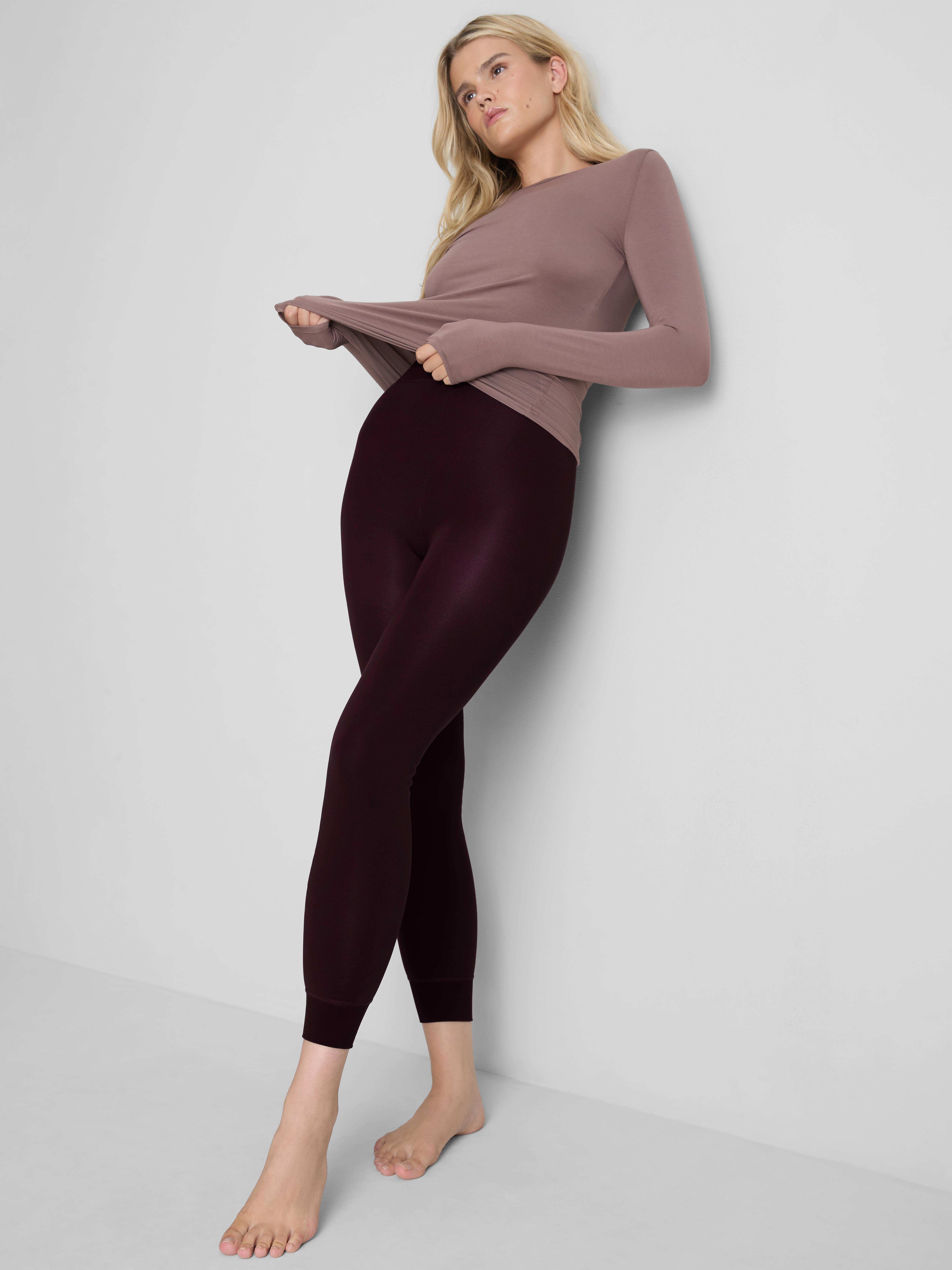 1pk Heat IQ Velvet Plush Leggings