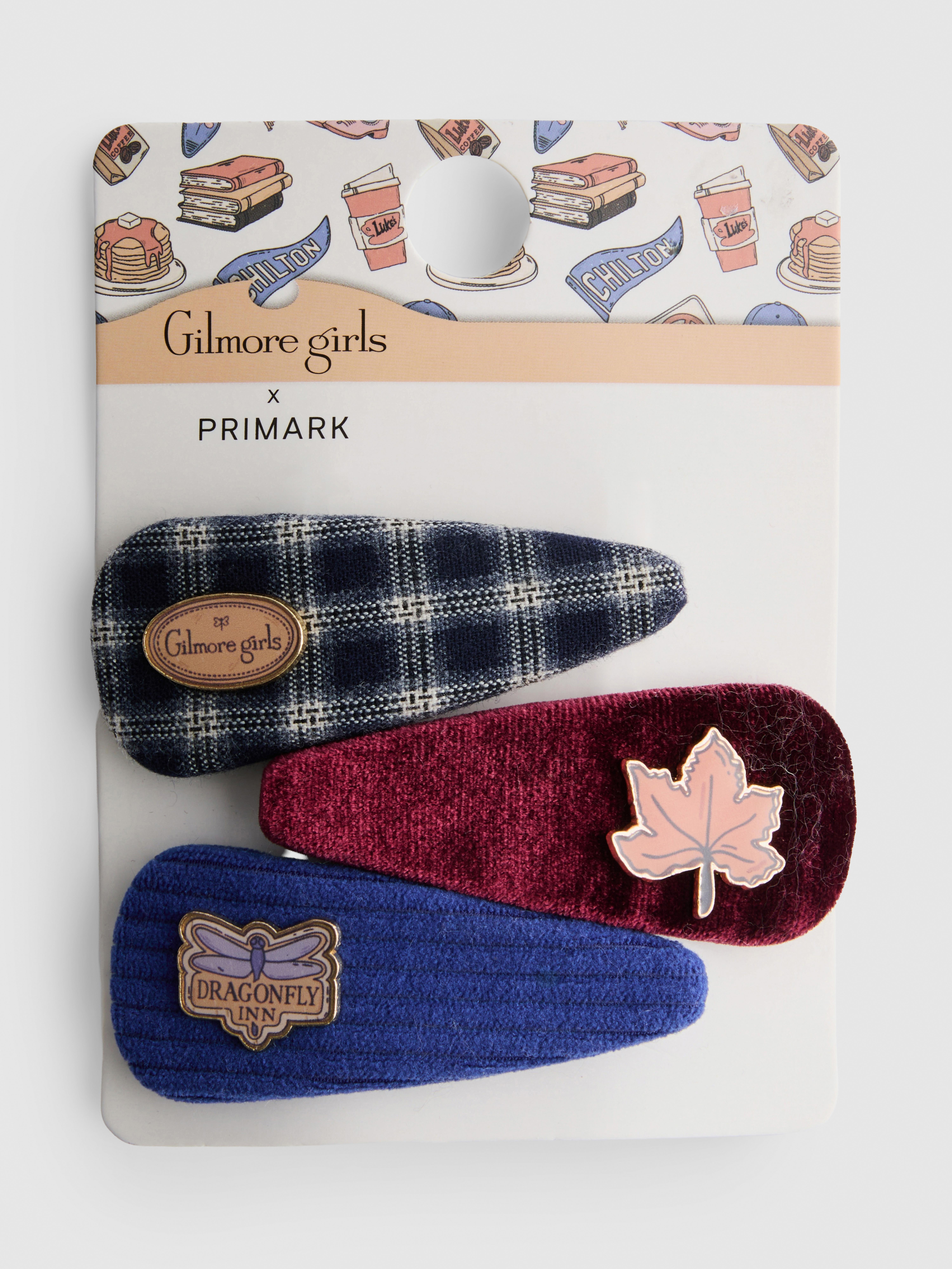 3pk Gilmore Girls Hair Clips