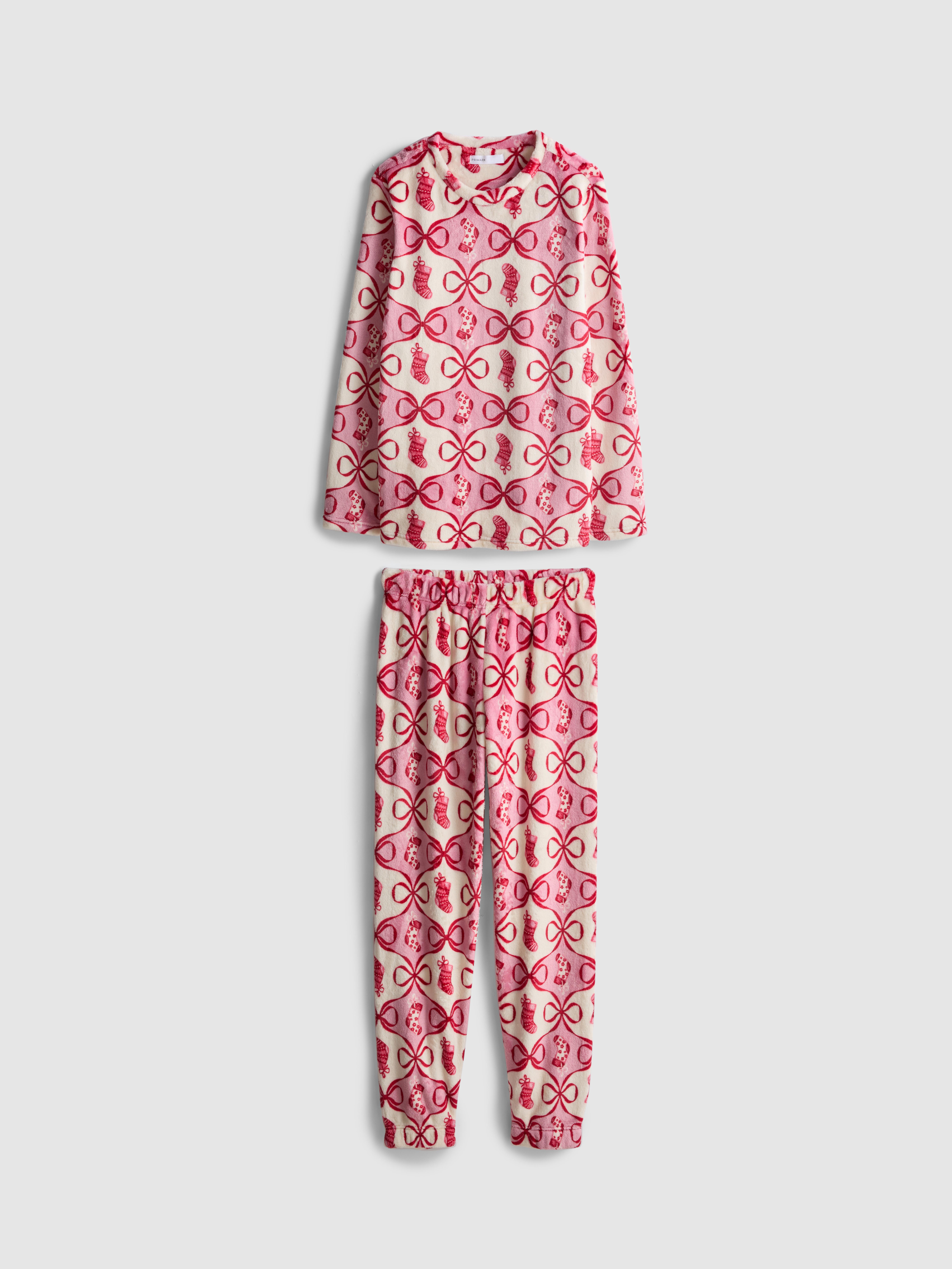 Christmas Plush Long-Sleeve Pajamas