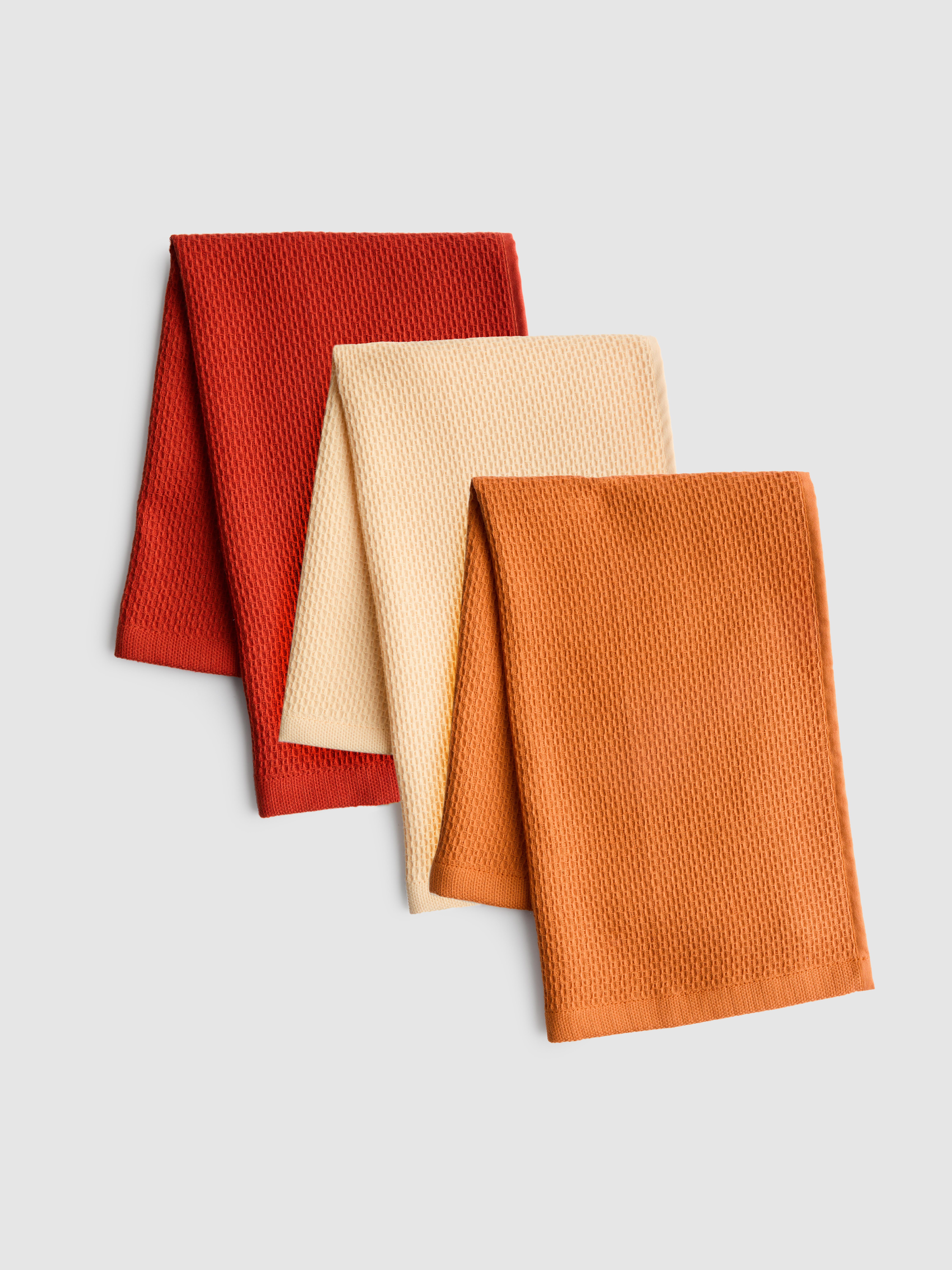 Set de 3 prosoape de bucătărie din material gofrat
