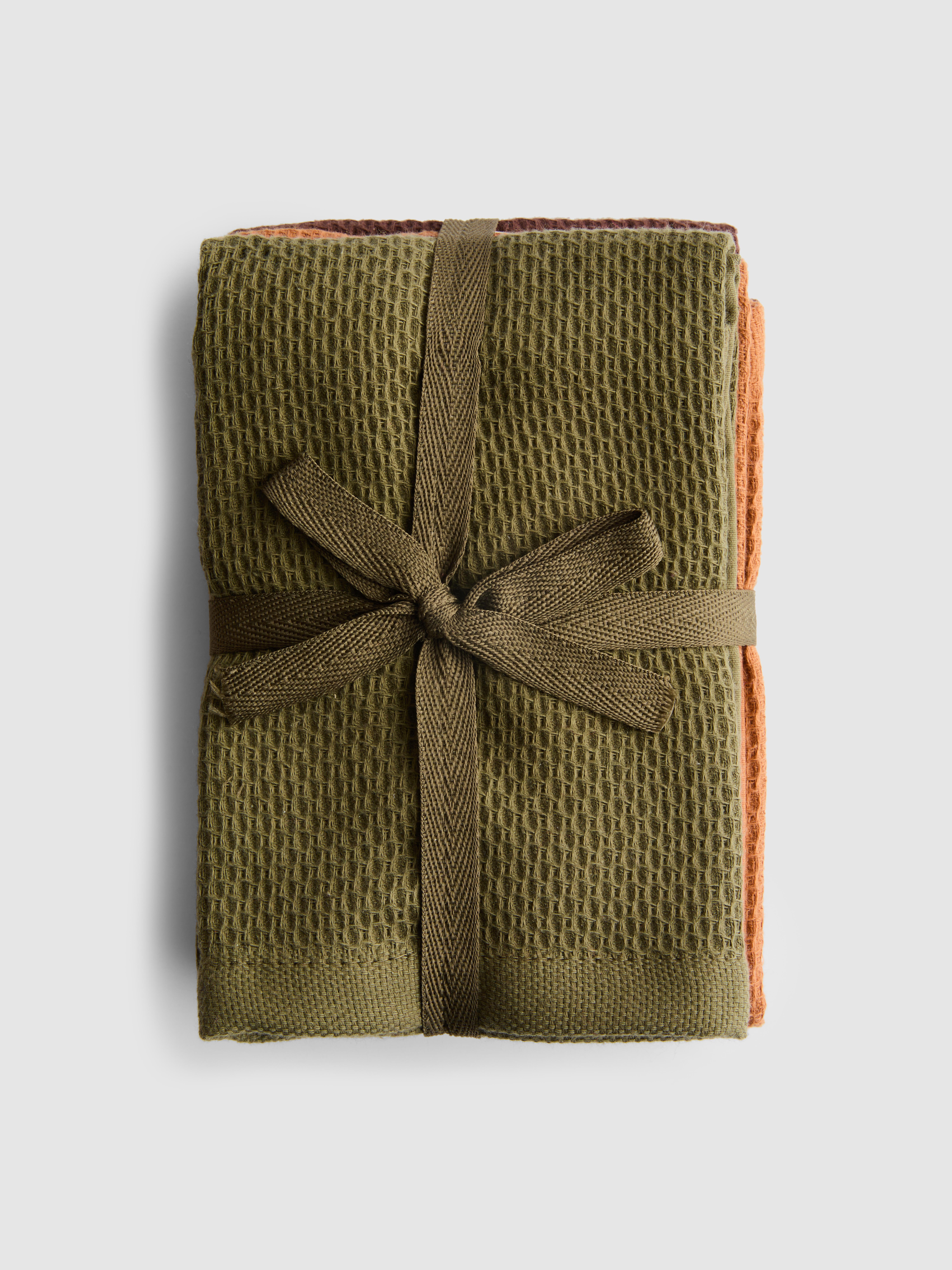 3pk Waffle Tea Towels