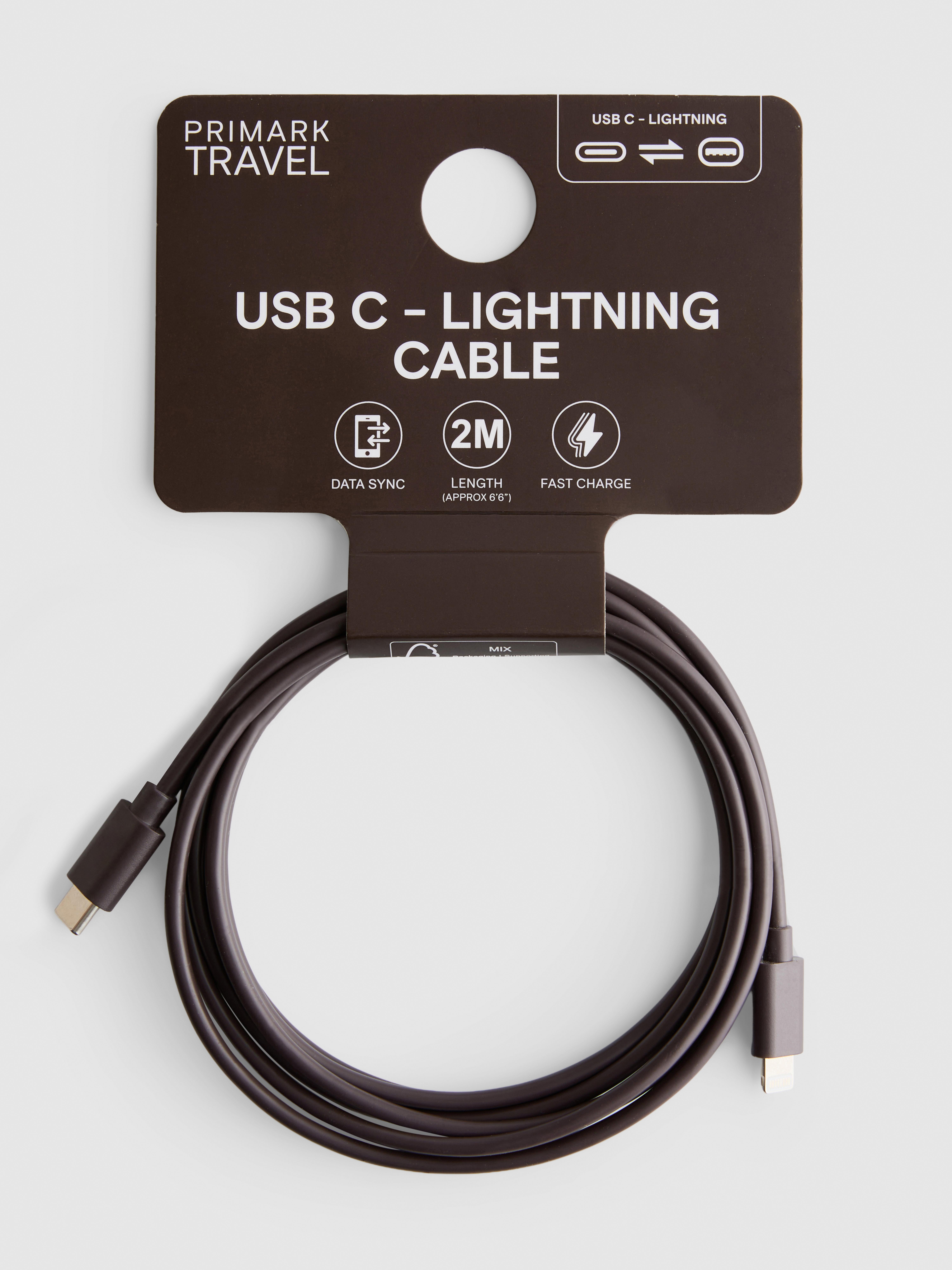 2m USB-C To Lightning Cable