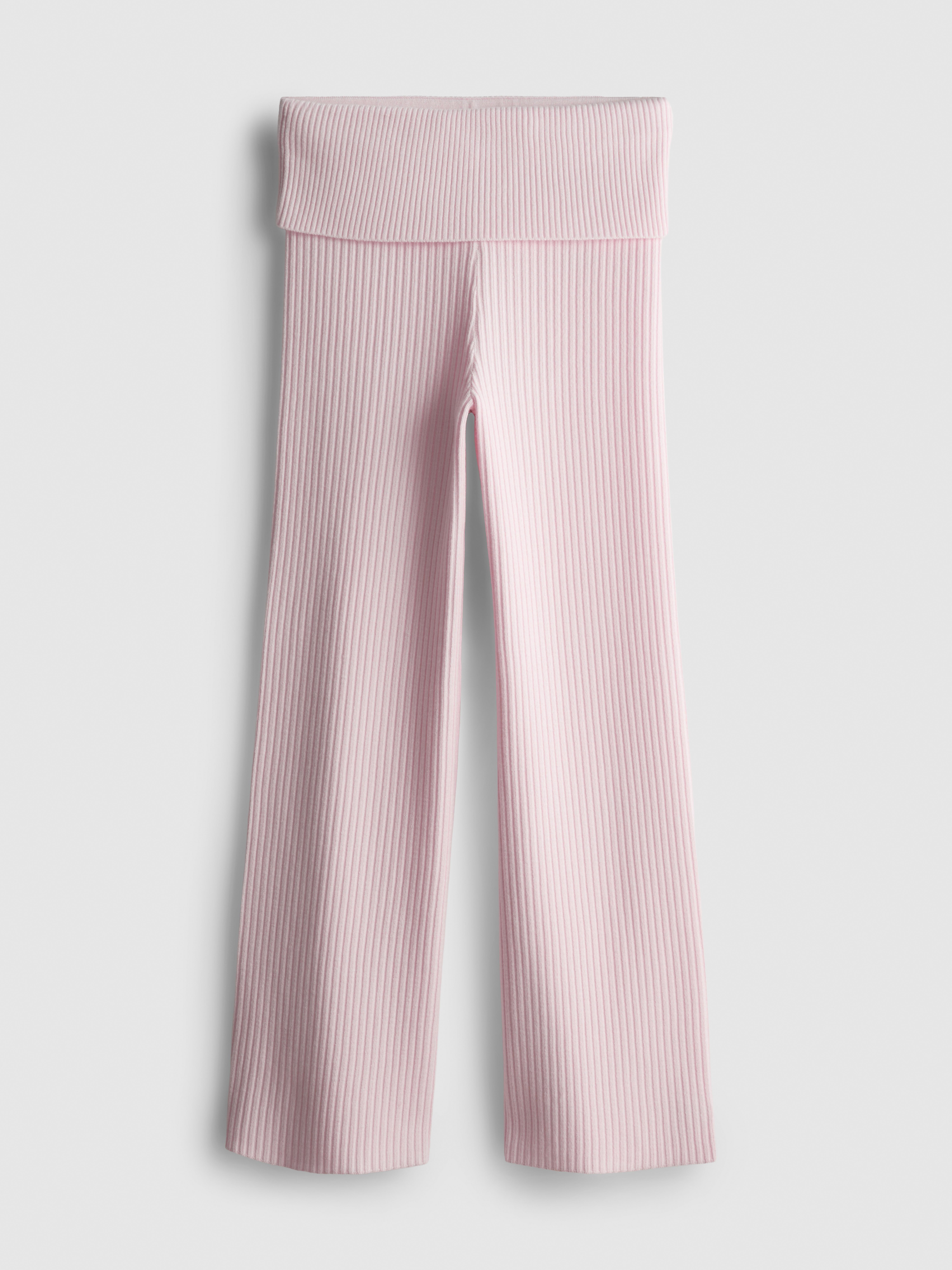 Girls Pink 7-15yrs | Ribbed Fold Over Leggings | Primark