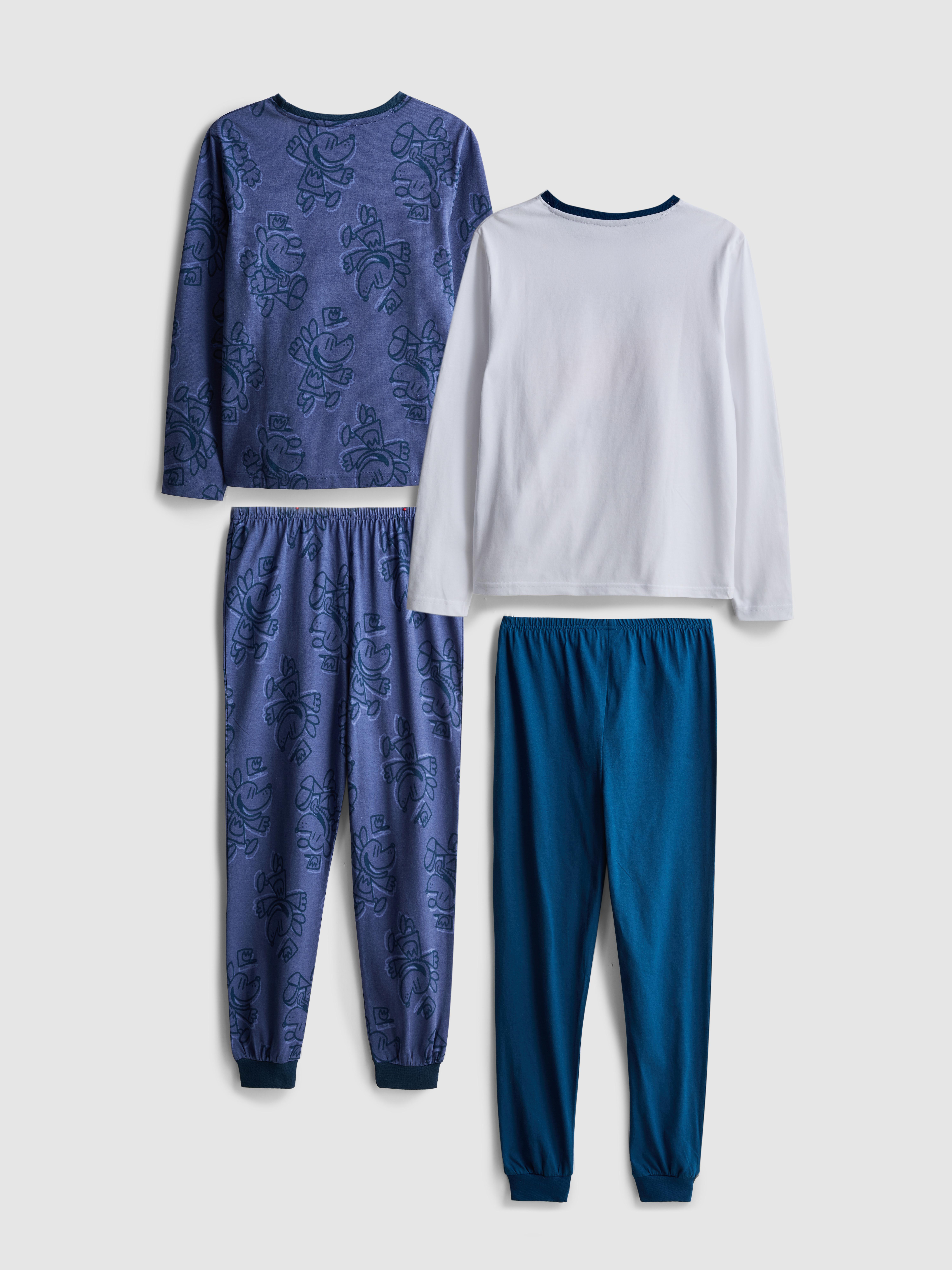 5-13yrs | 2pk Dog Man Long Pyjama Sets