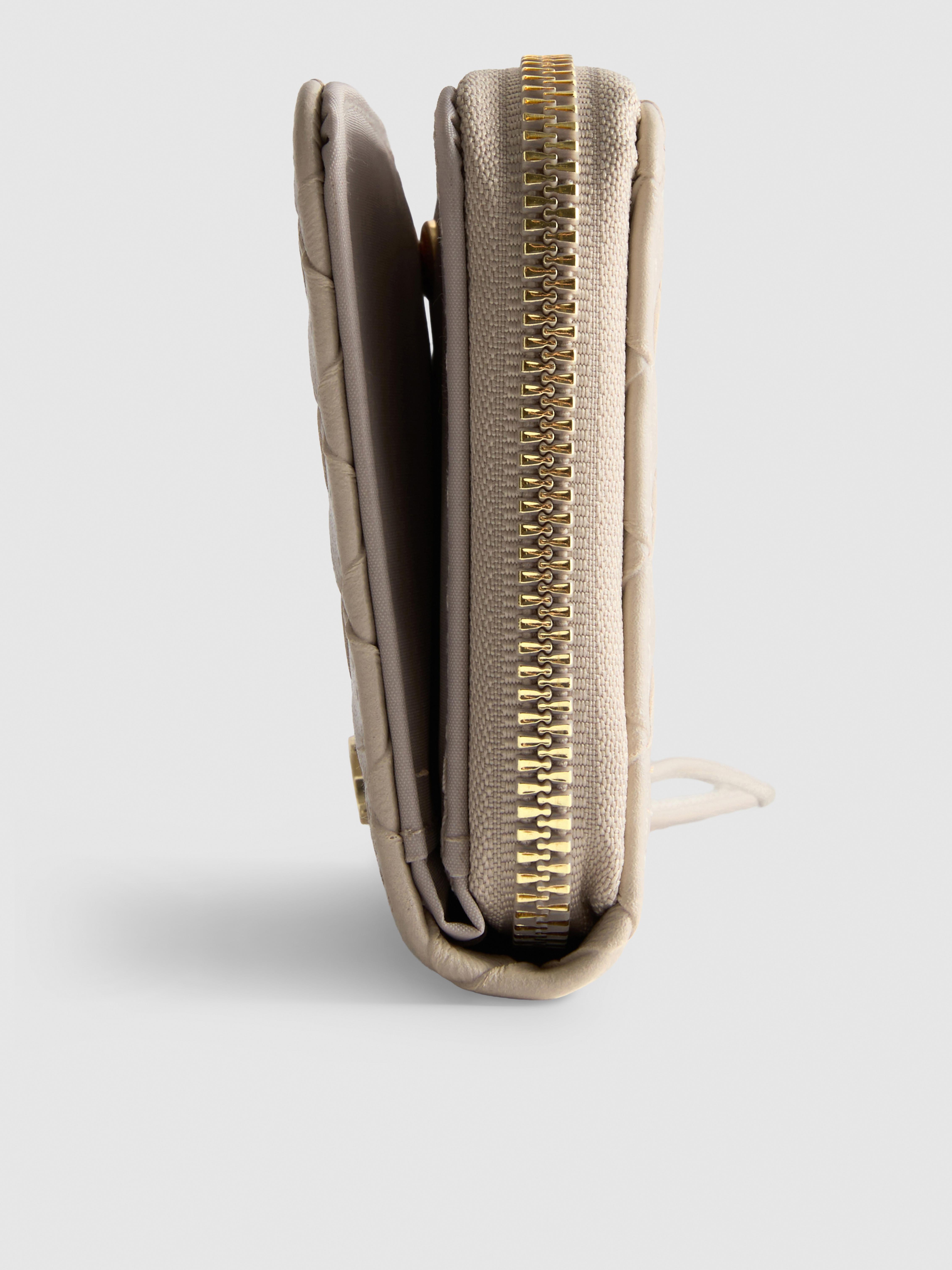 Woven Zip-Around Wallet