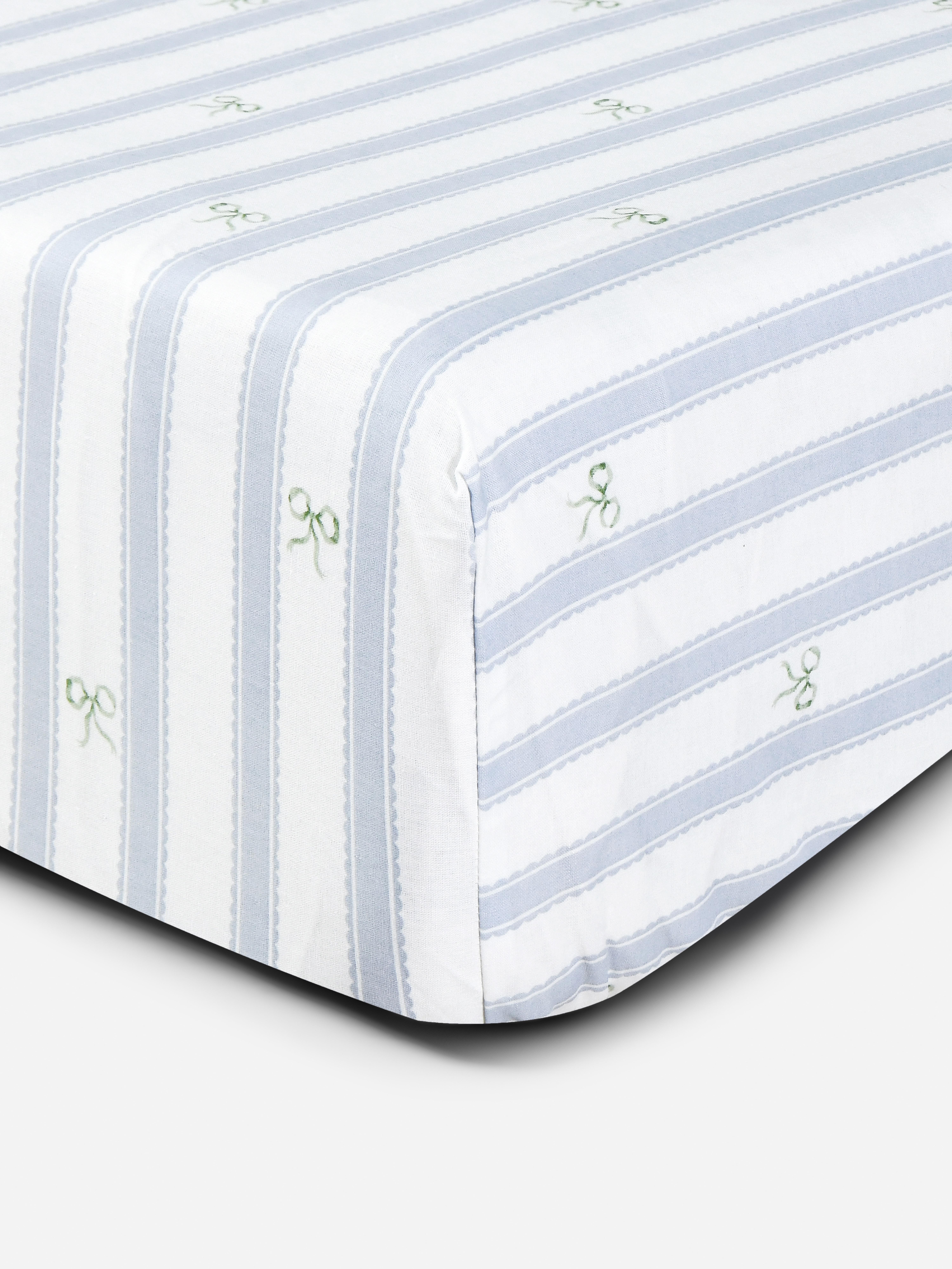 Pack 2 lençóis ajustáveis casal estampado laço