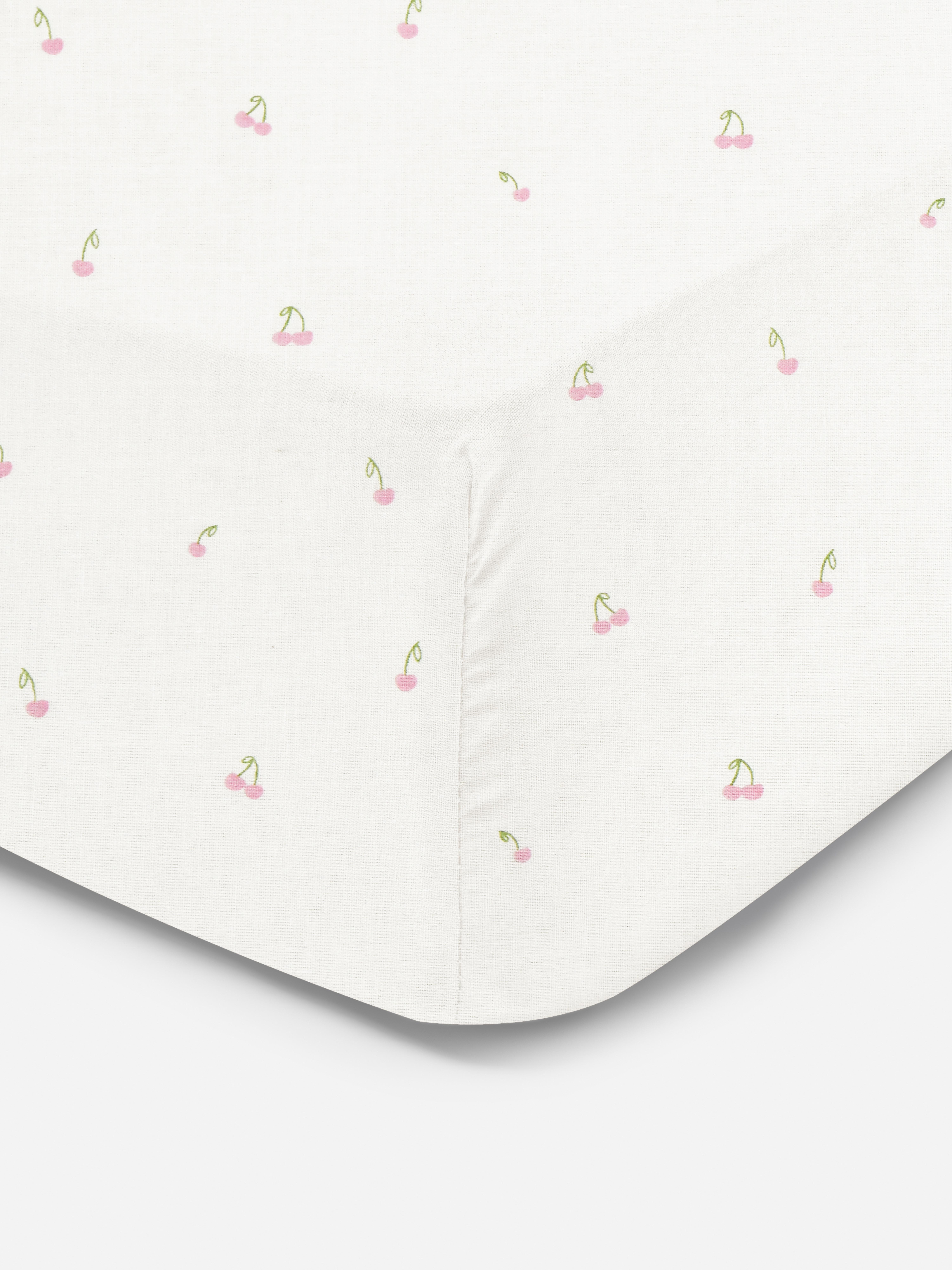 Kingsize hoeslaken met kersenprint, set van 2