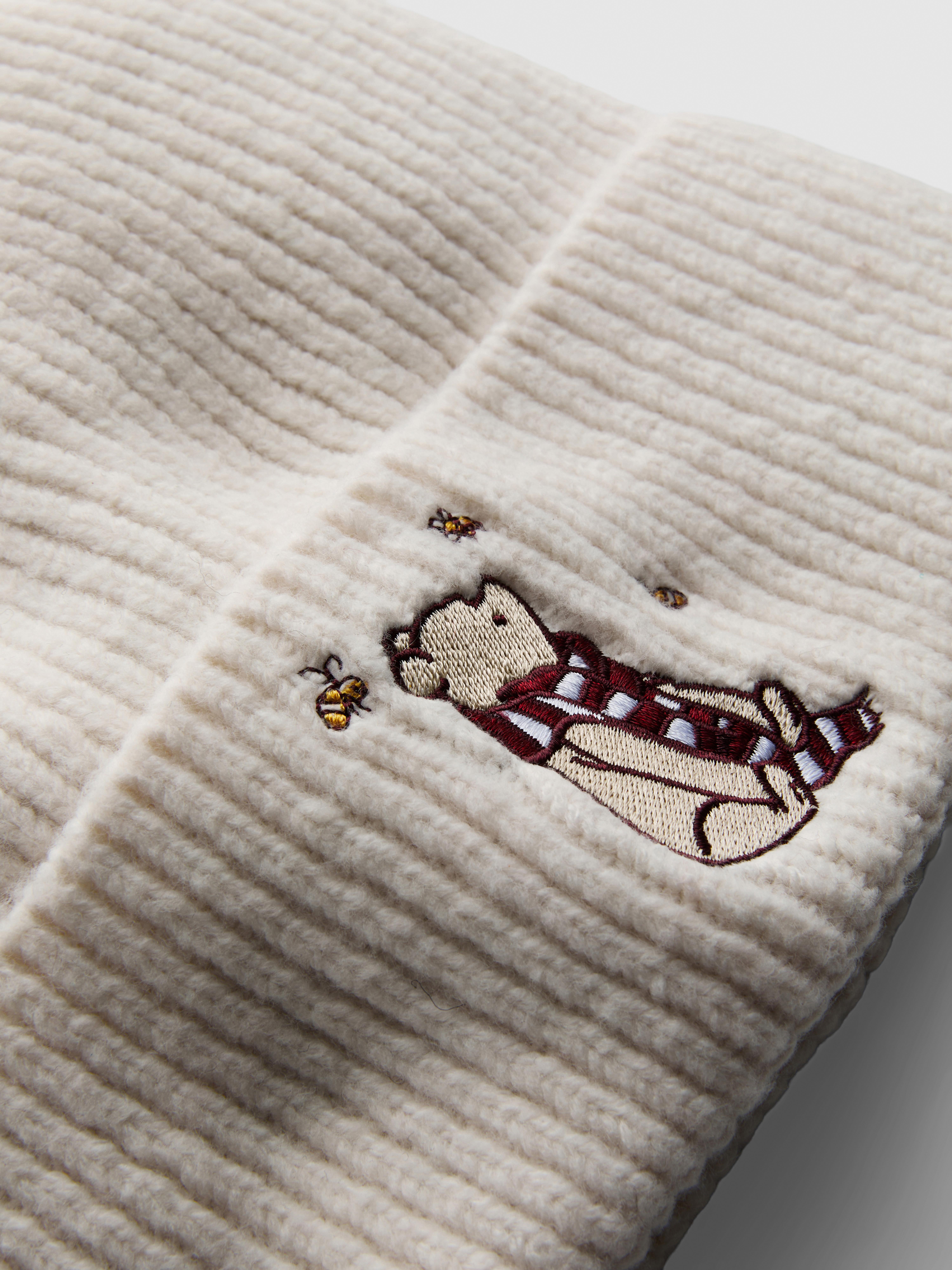 Disney Winnie the Pooh Embroidered Ribbed Beanie