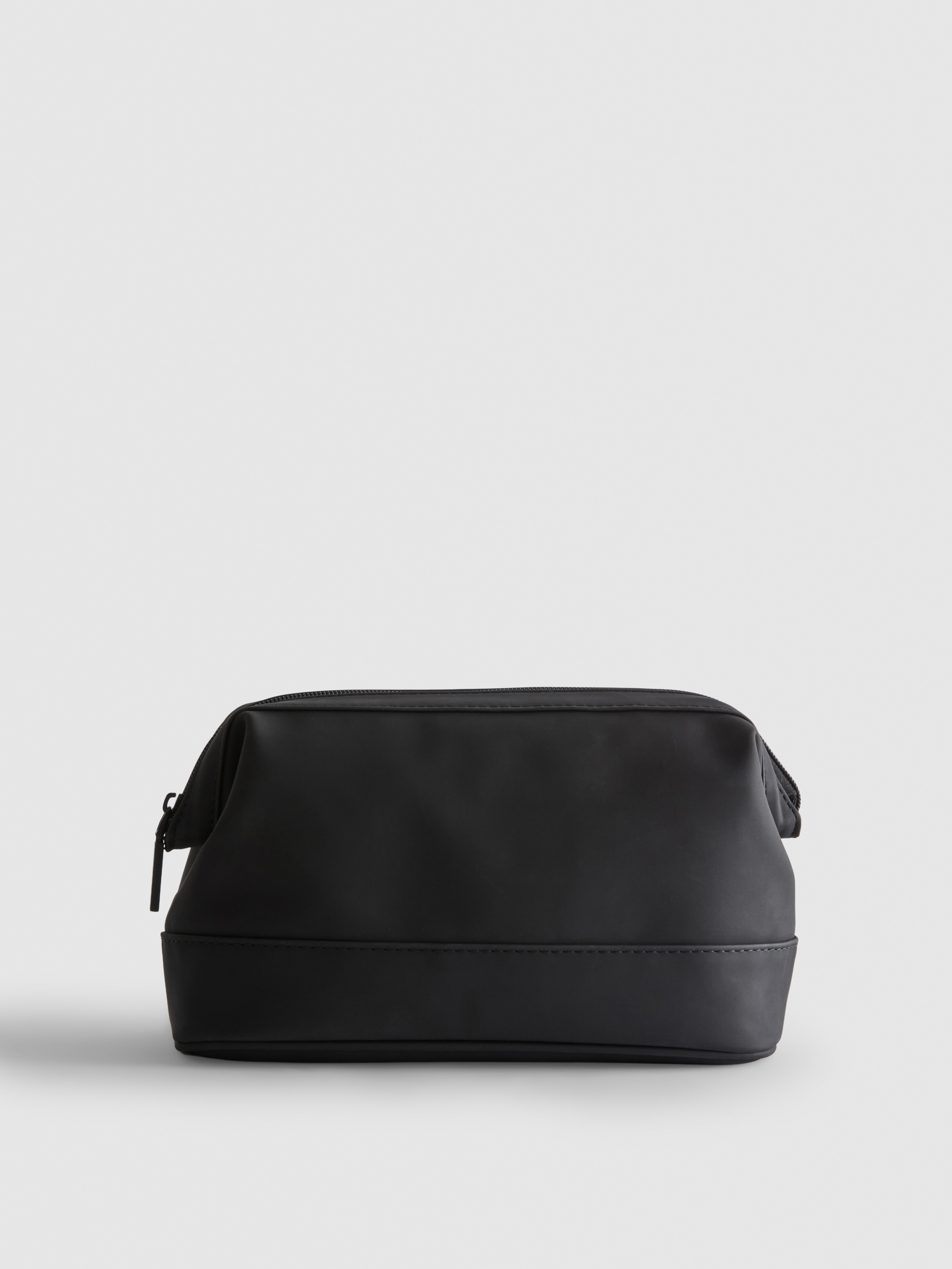 Faux Leather Wash Bag