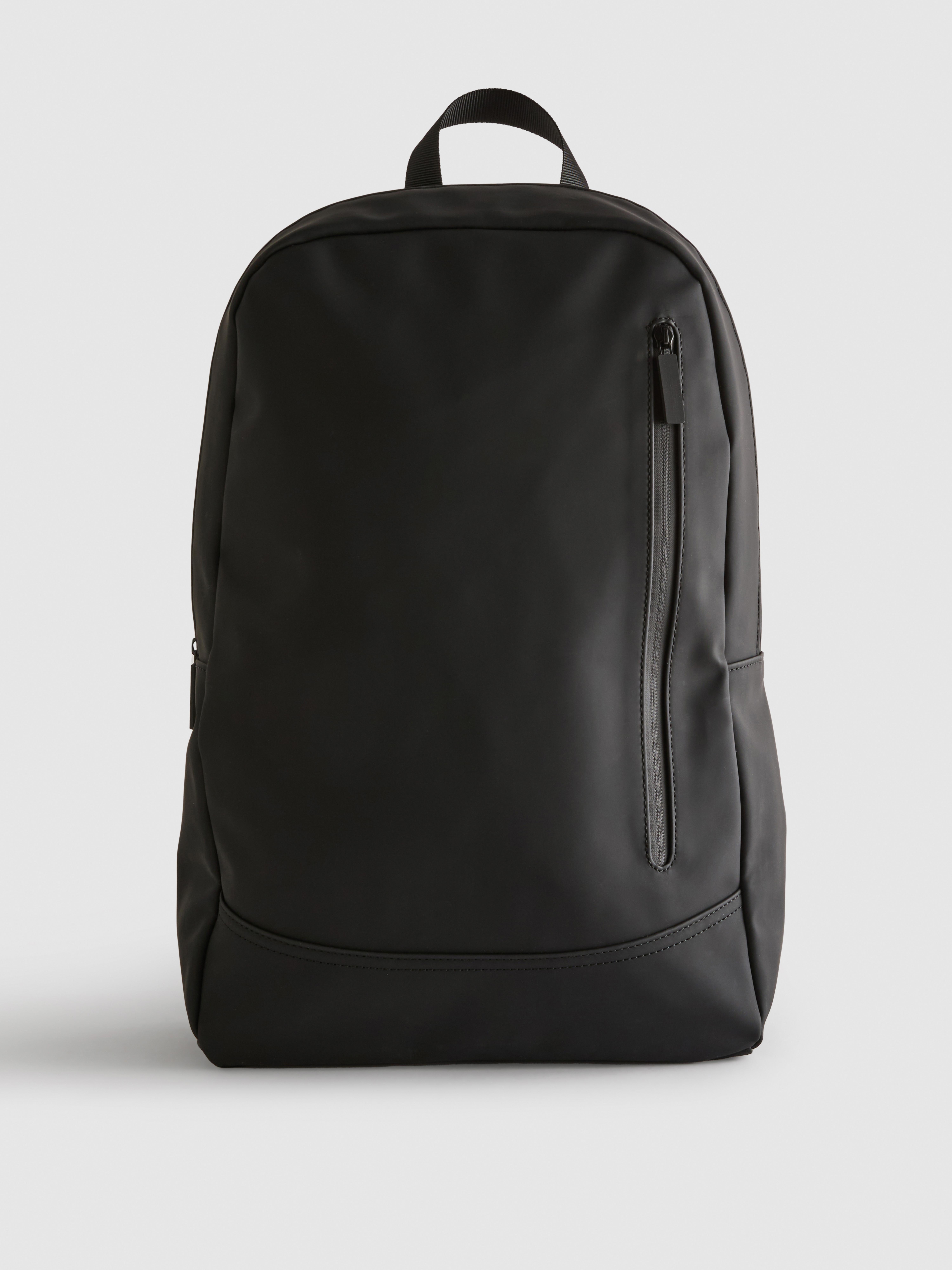 Men's Black Zip Pocket Backpack | Primark