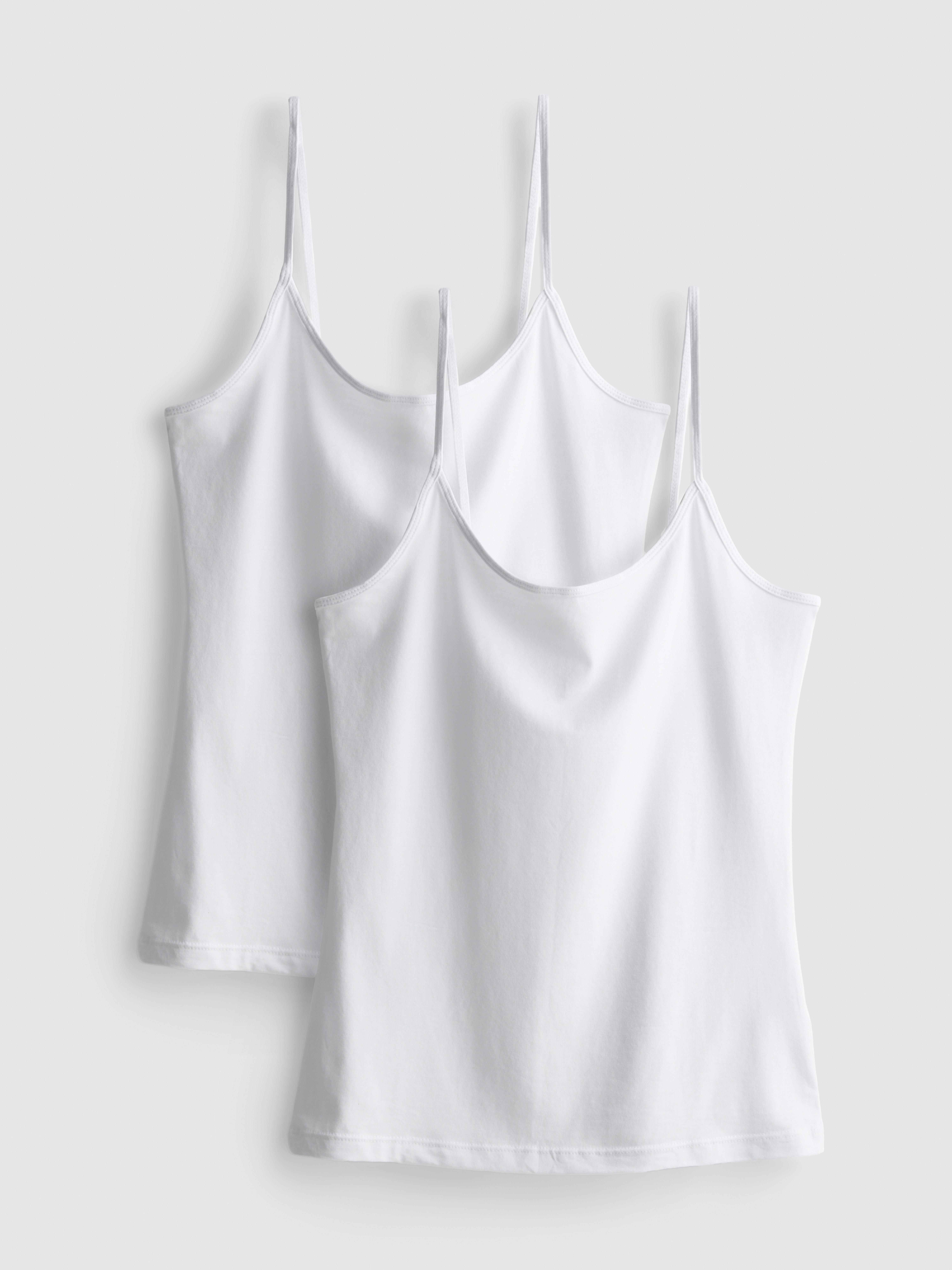 2pk Cotton Rich Stretch Cami Tops