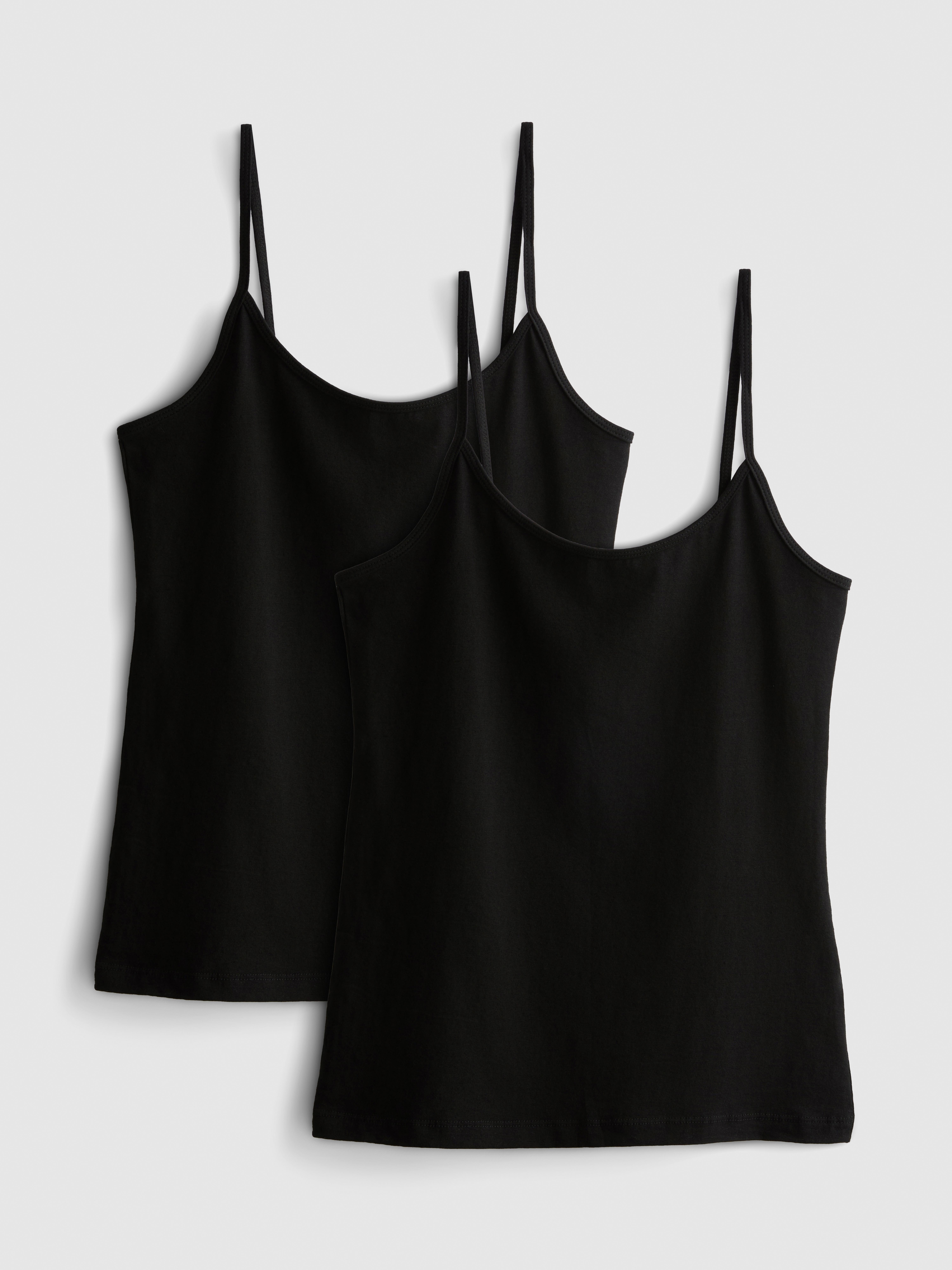 2pk Cotton Rich Stretch Cami Tops
