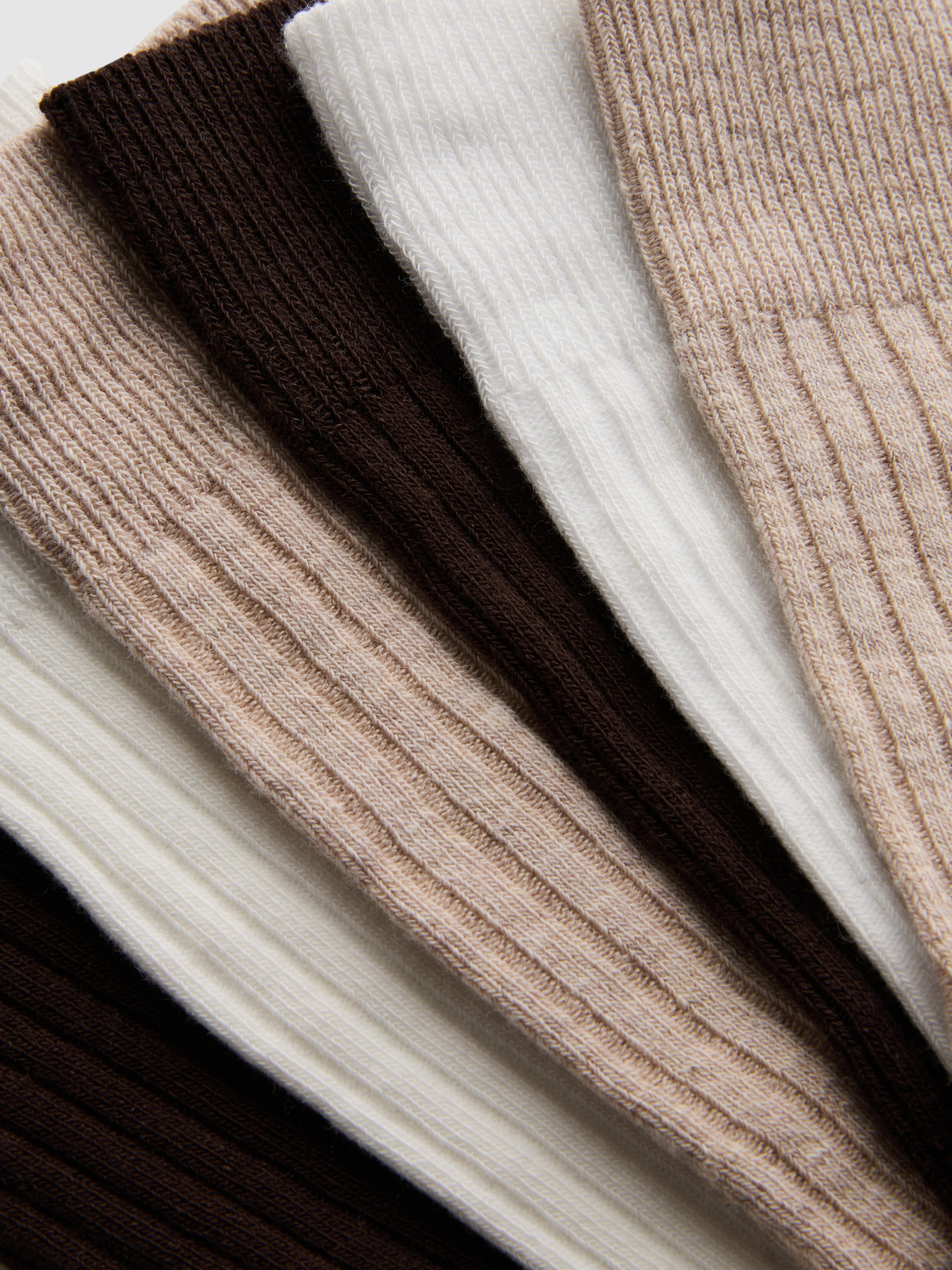 3pk Ribbed Crew Socks