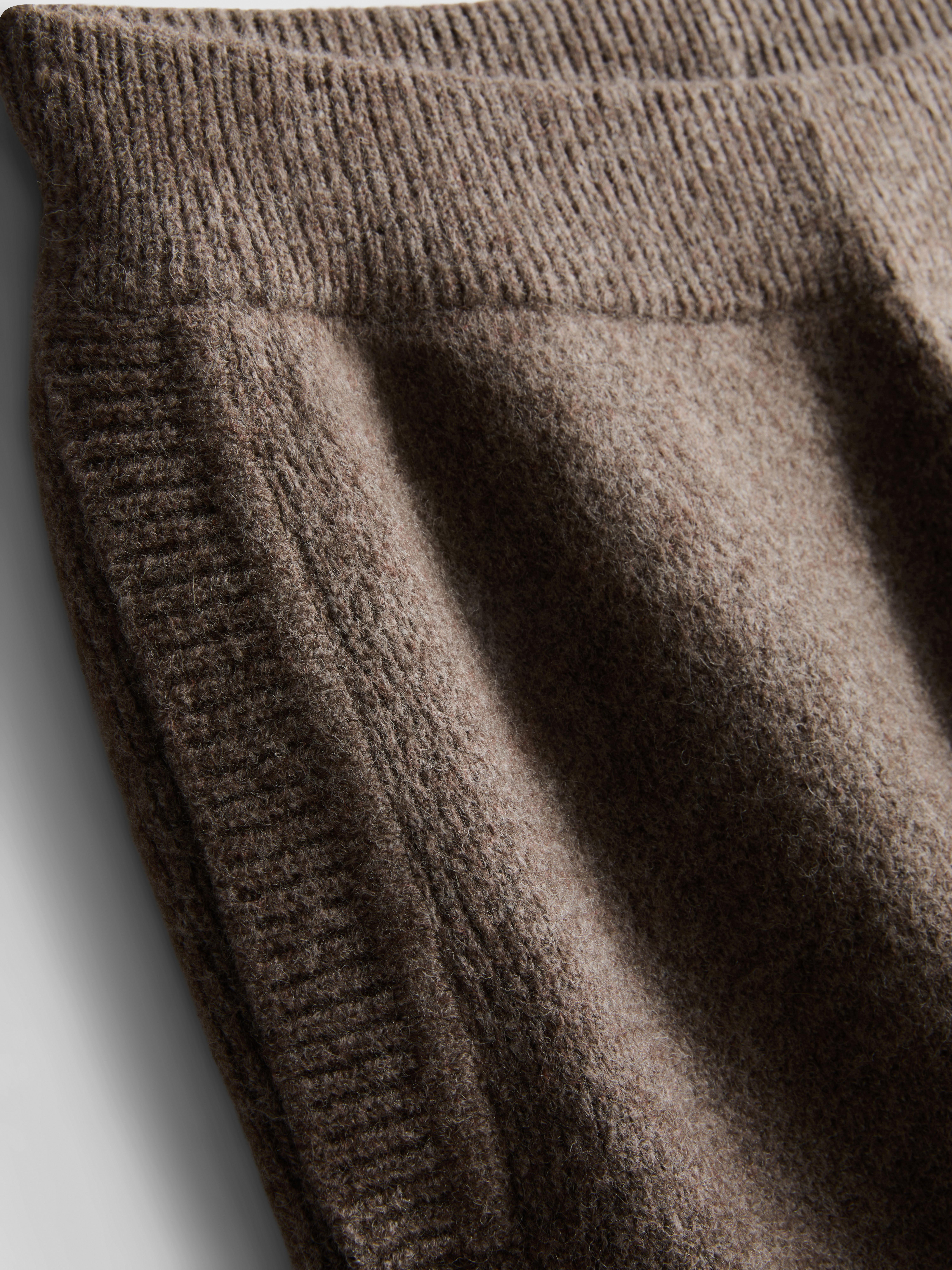 Womens Mocha Knitted Wide Leg Trousers | Primark