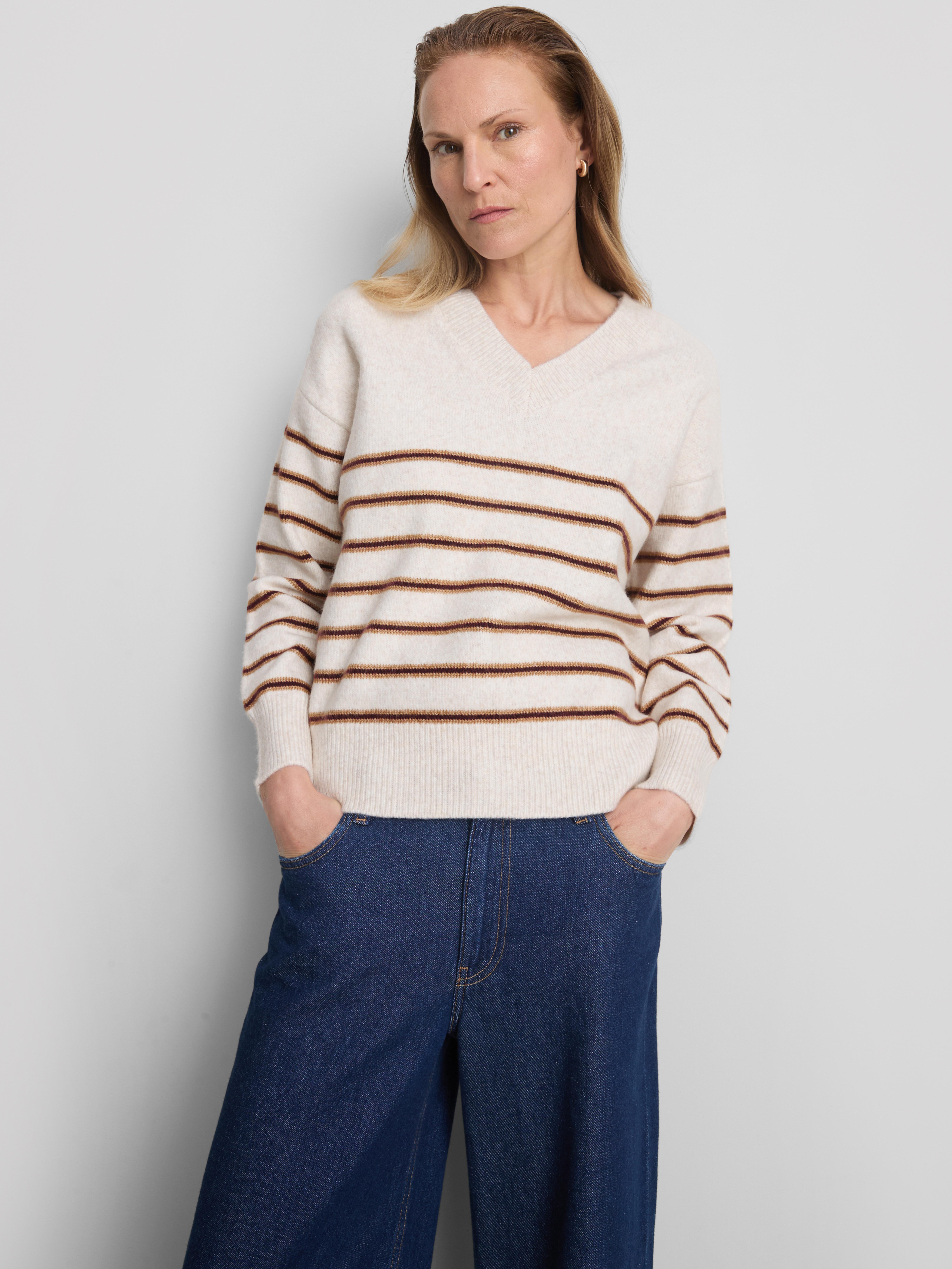 Knitted V-Neck Sweater
