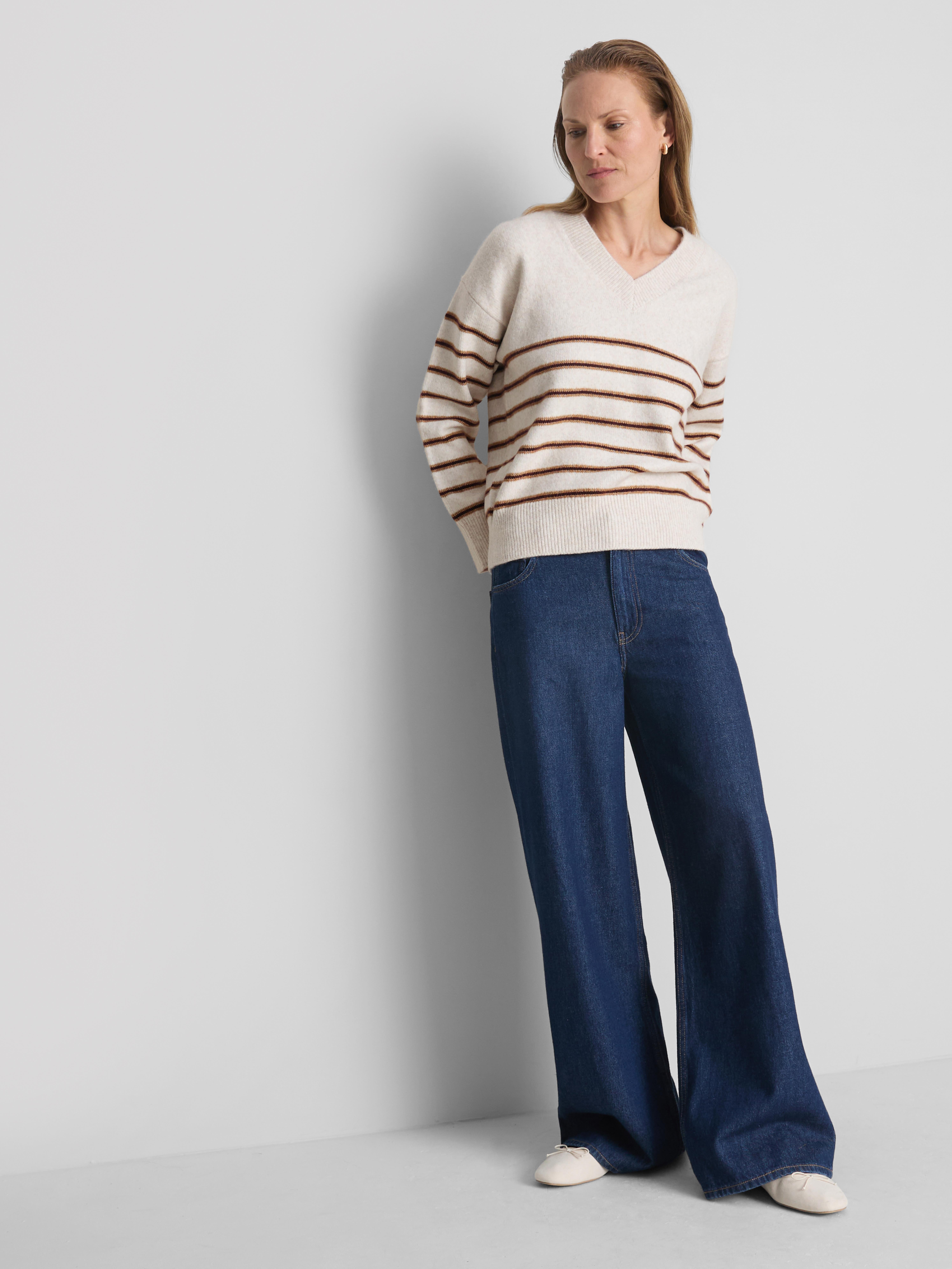 Knitted V-Neck Sweater