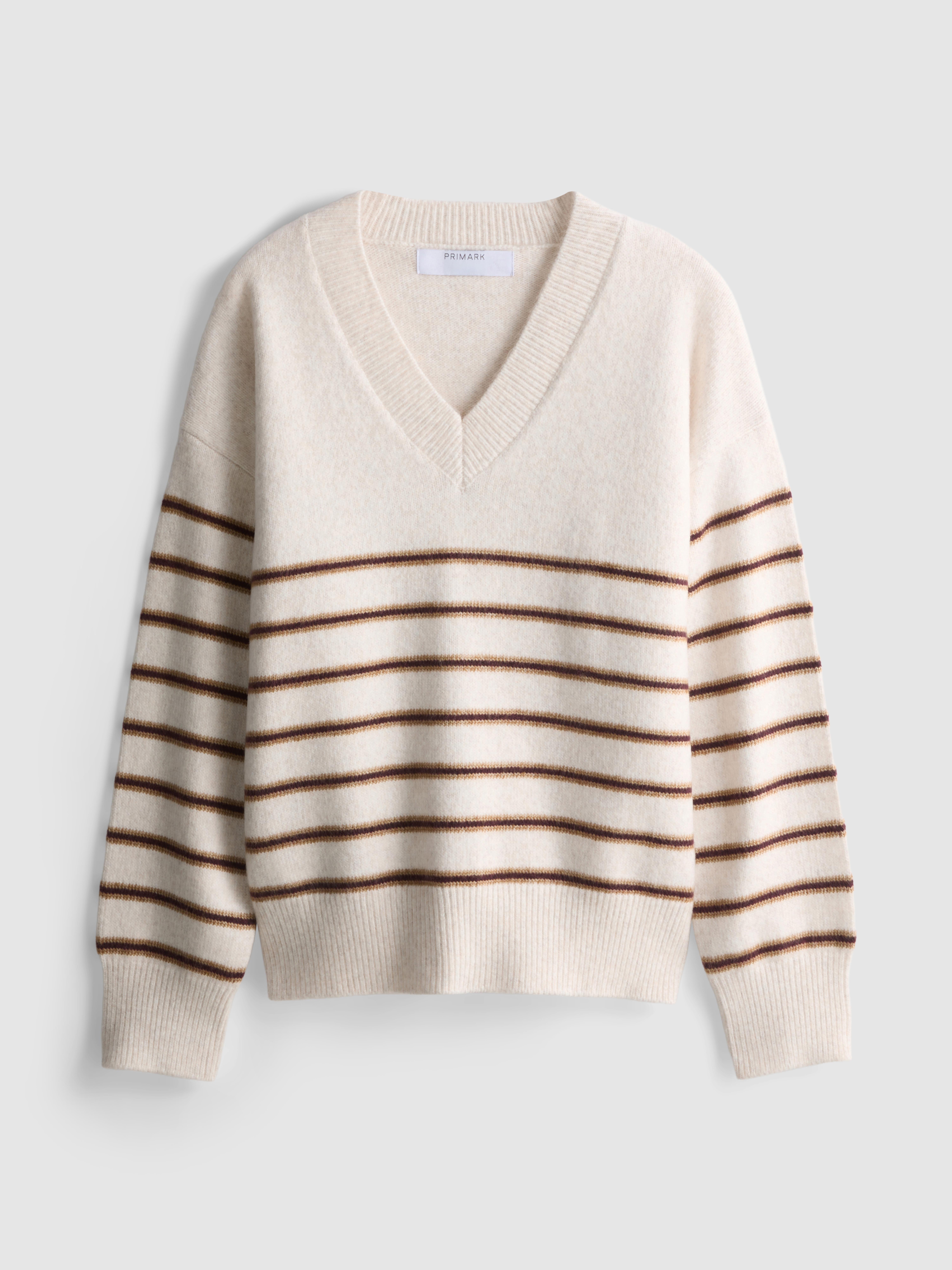 Knitted V-Neck Sweater