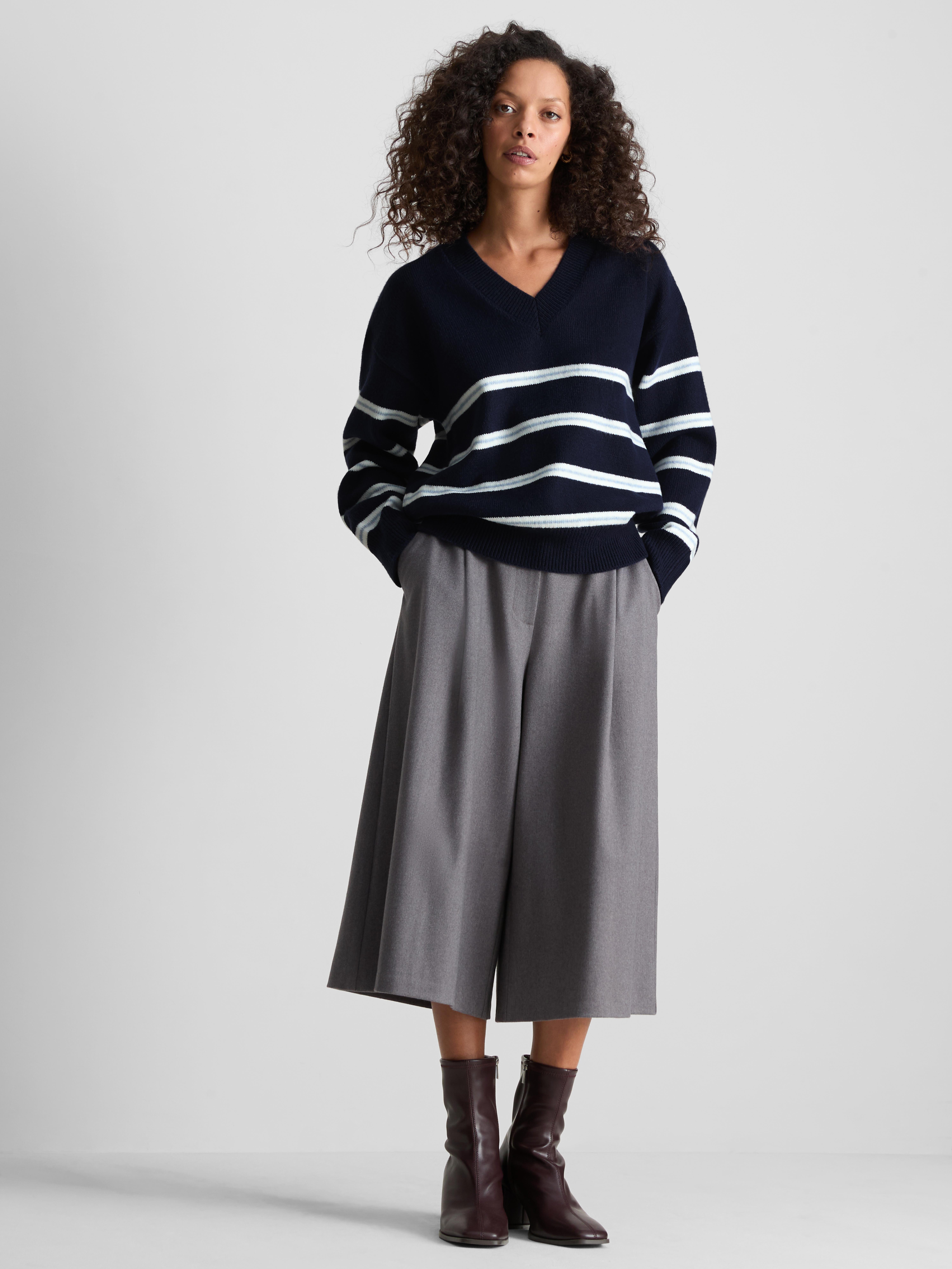 Strickpullover mit V-Ausschnitt - Marineblau - Damen | Primark