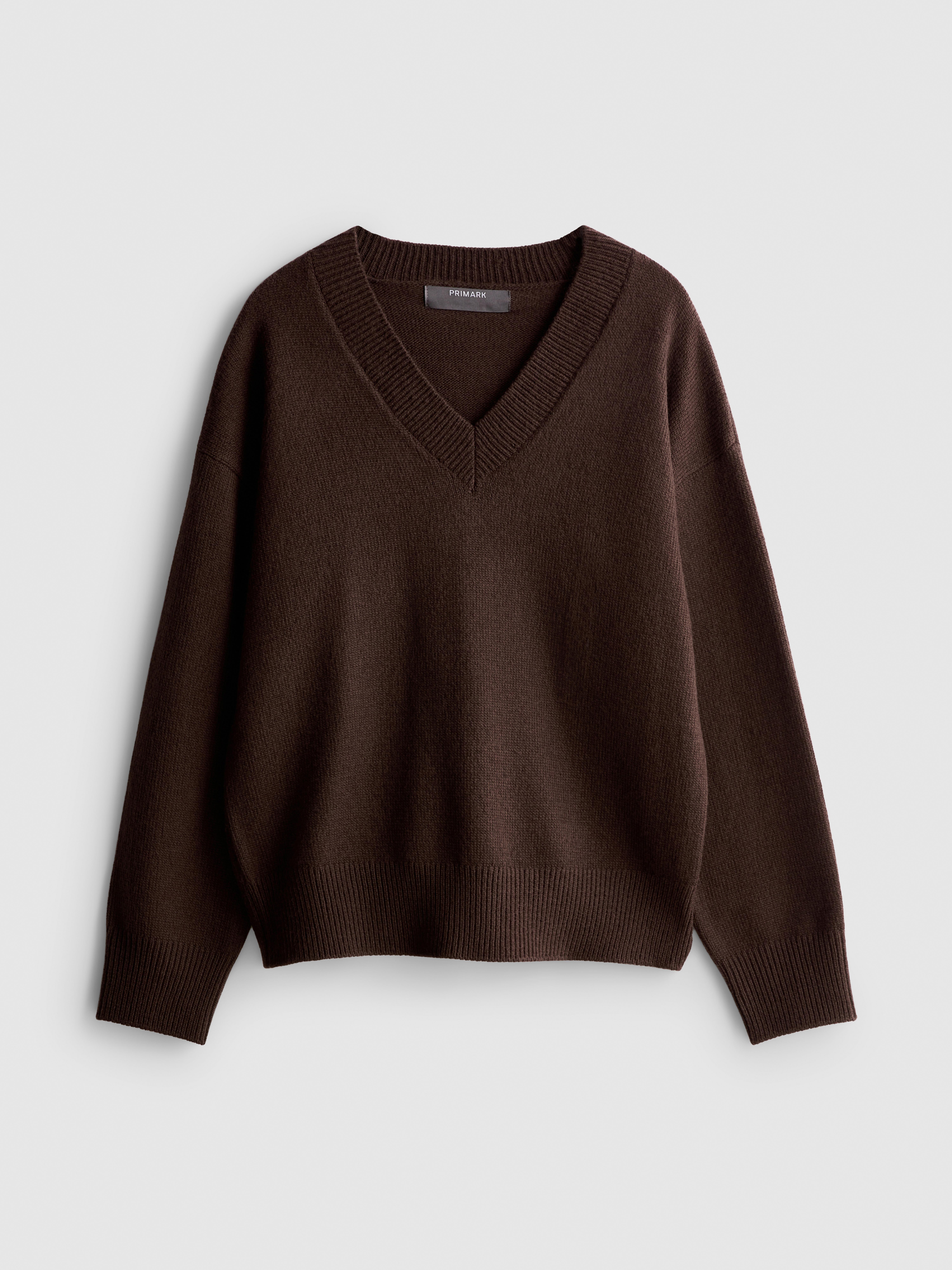 Knitted V-Neck Sweater