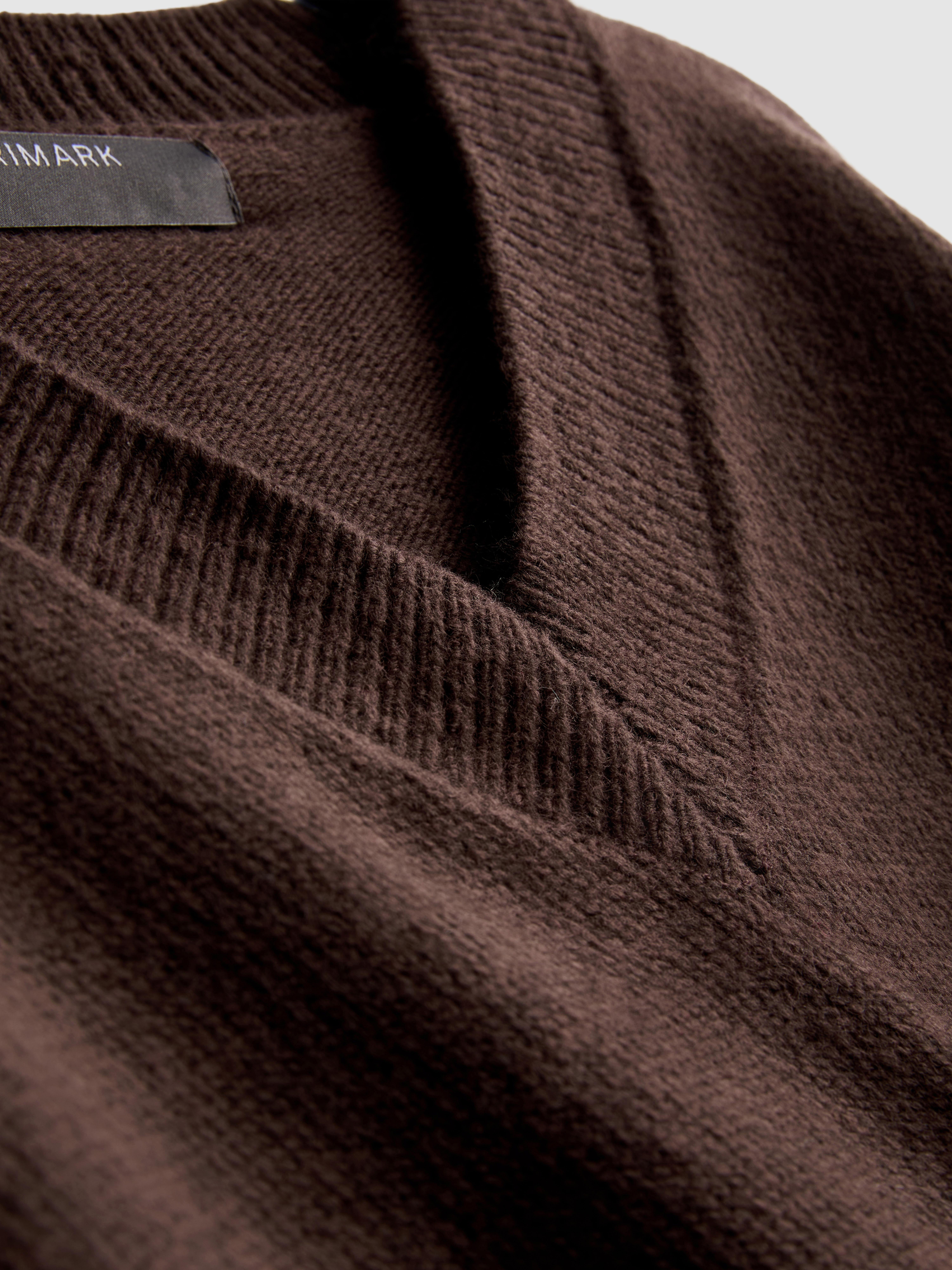 Knitted V-Neck Sweater
