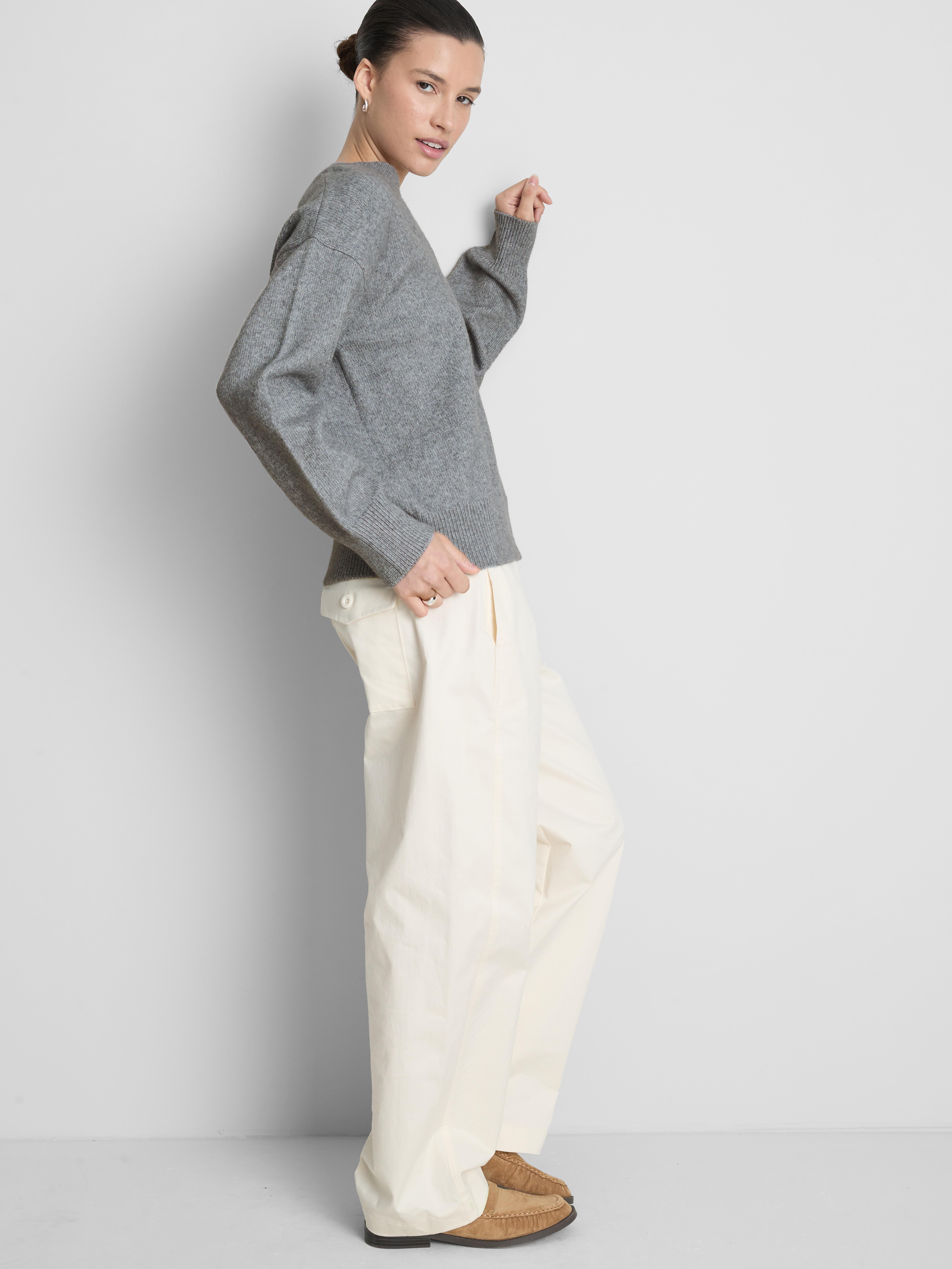 Knitted V-Neck Sweater