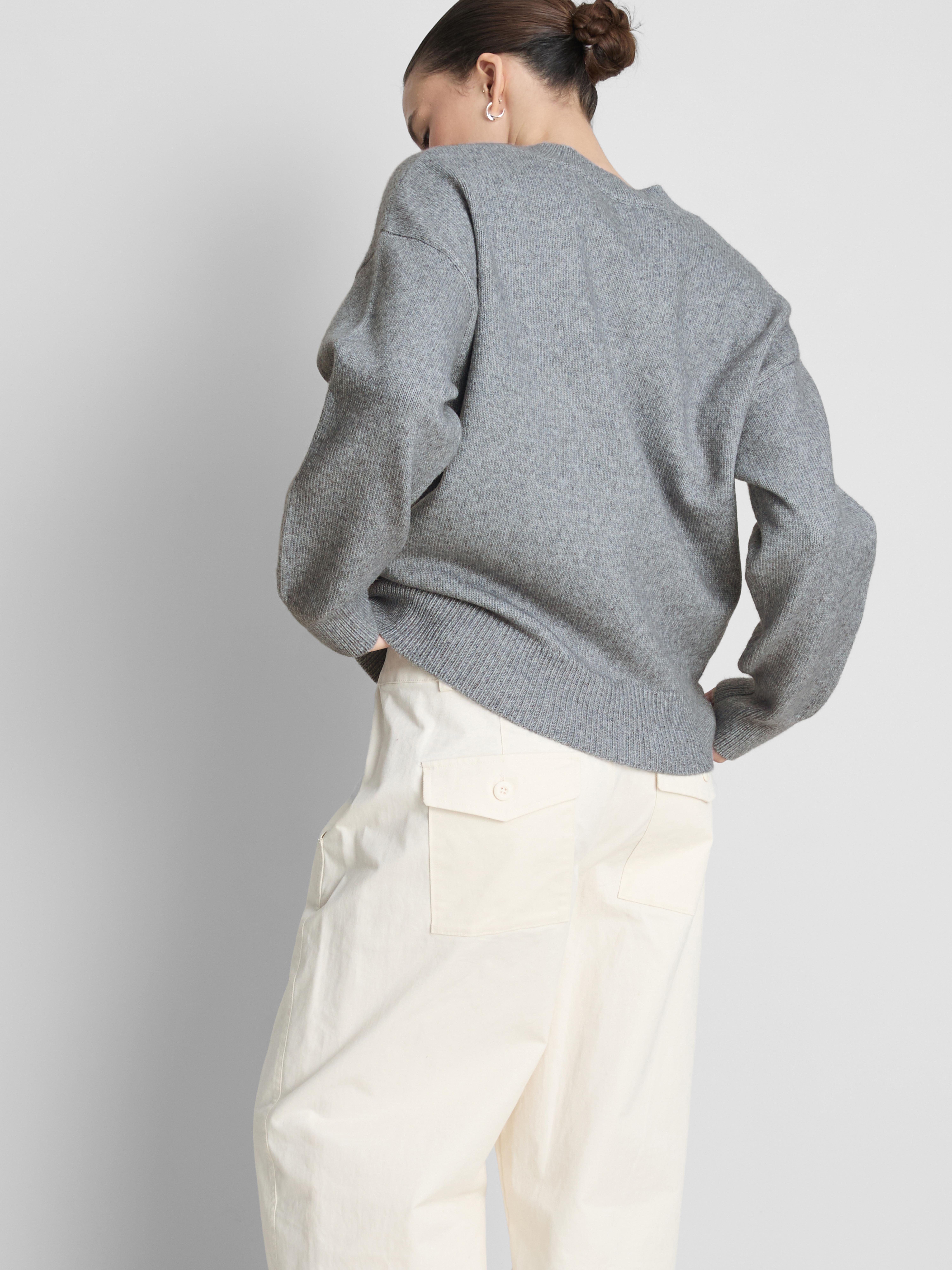 Knitted V-Neck Sweater