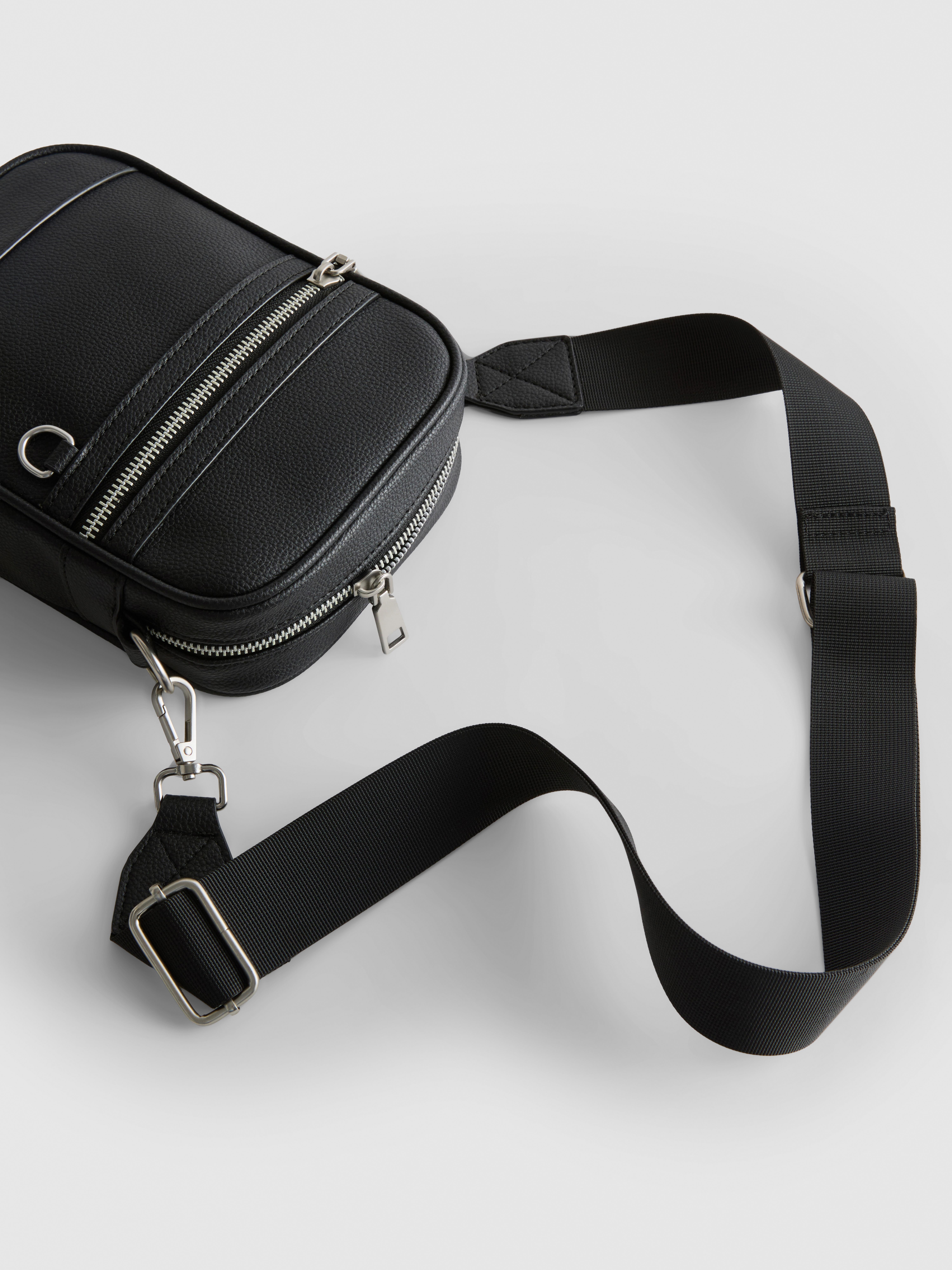 Zip Detail Crossbody Bag