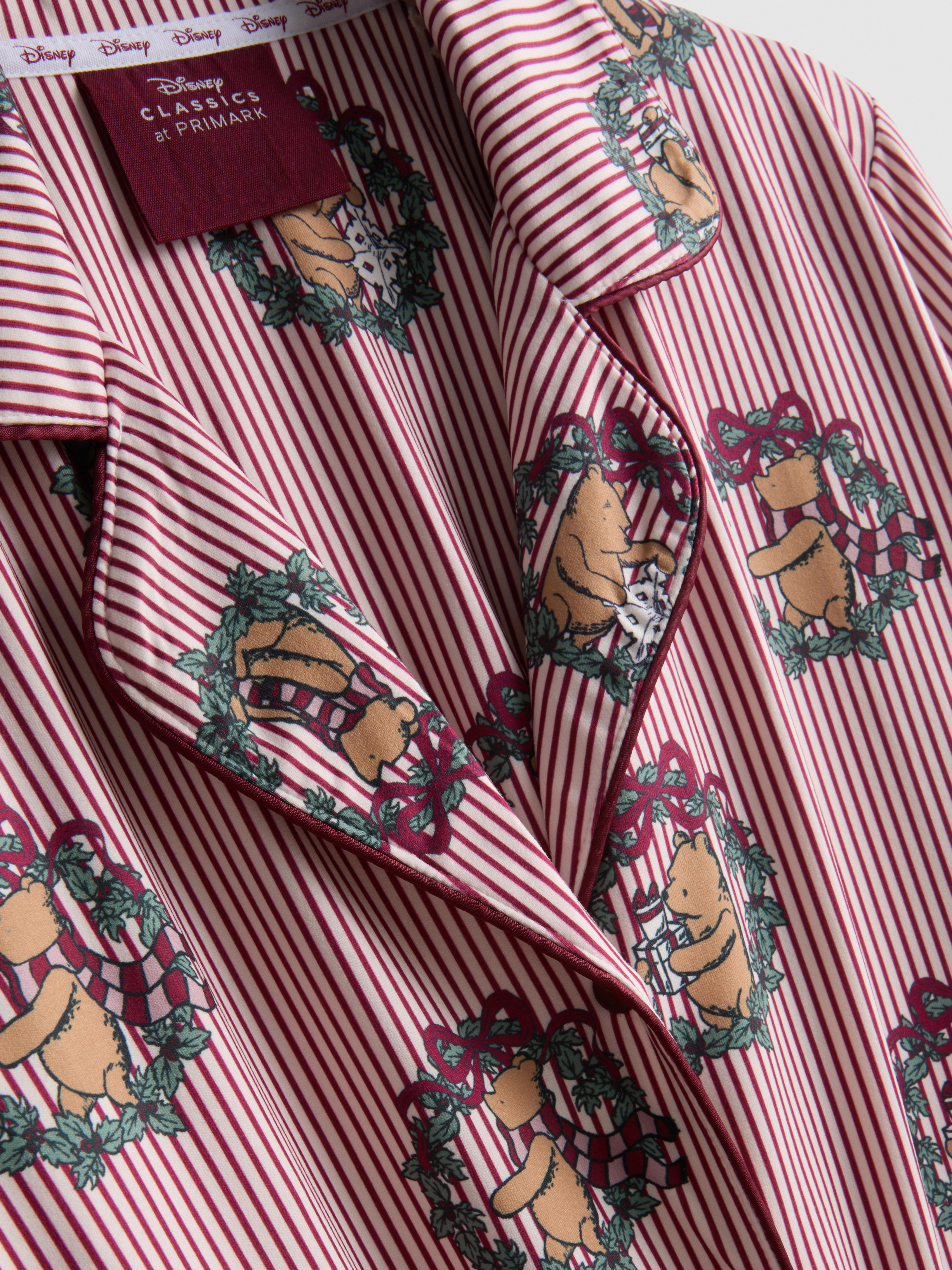 Disney's Winnie the Pooh Striped Printed Boyfriend Pajamas