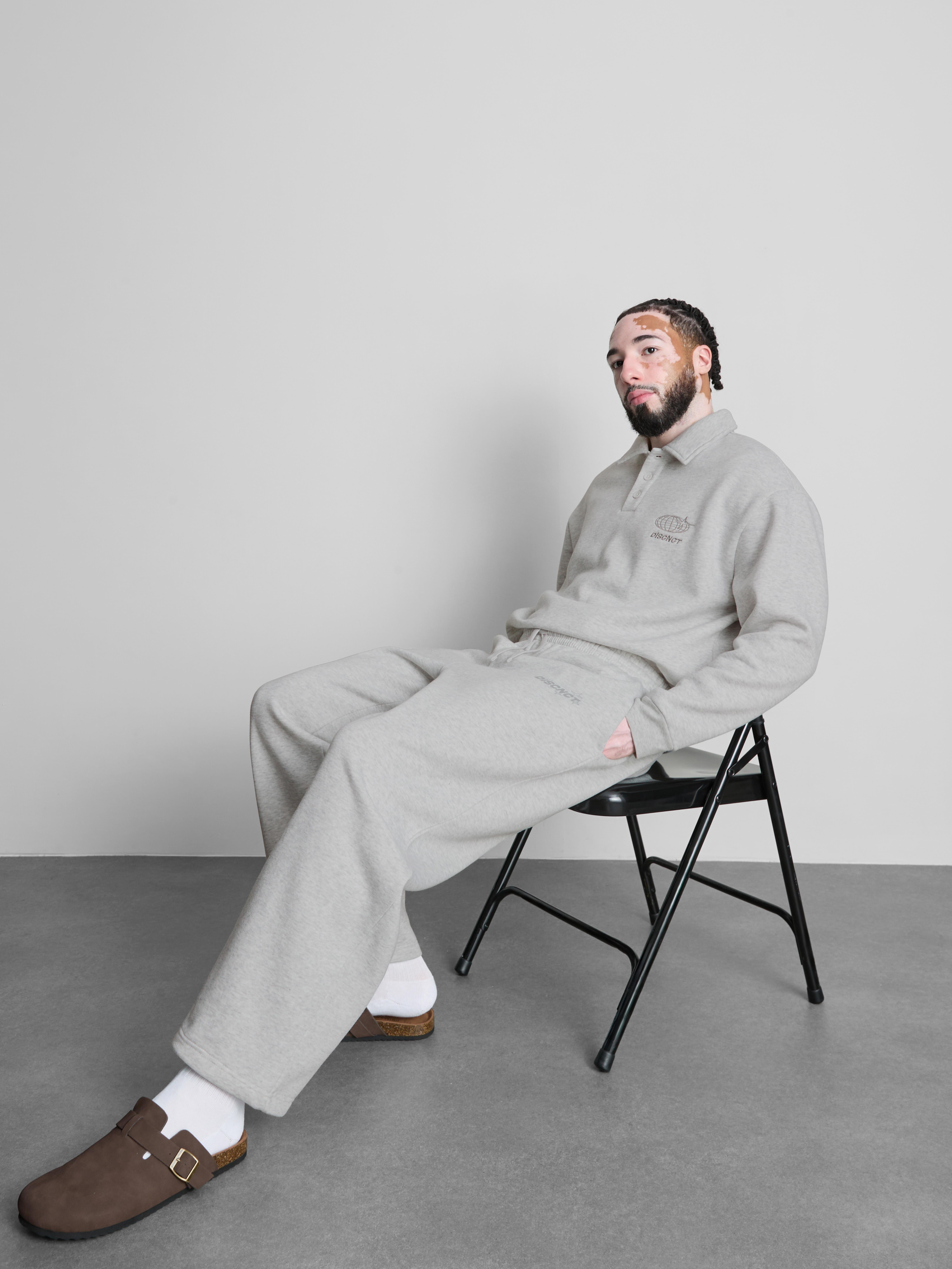 Slogan Wide Leg Pajama Joggers