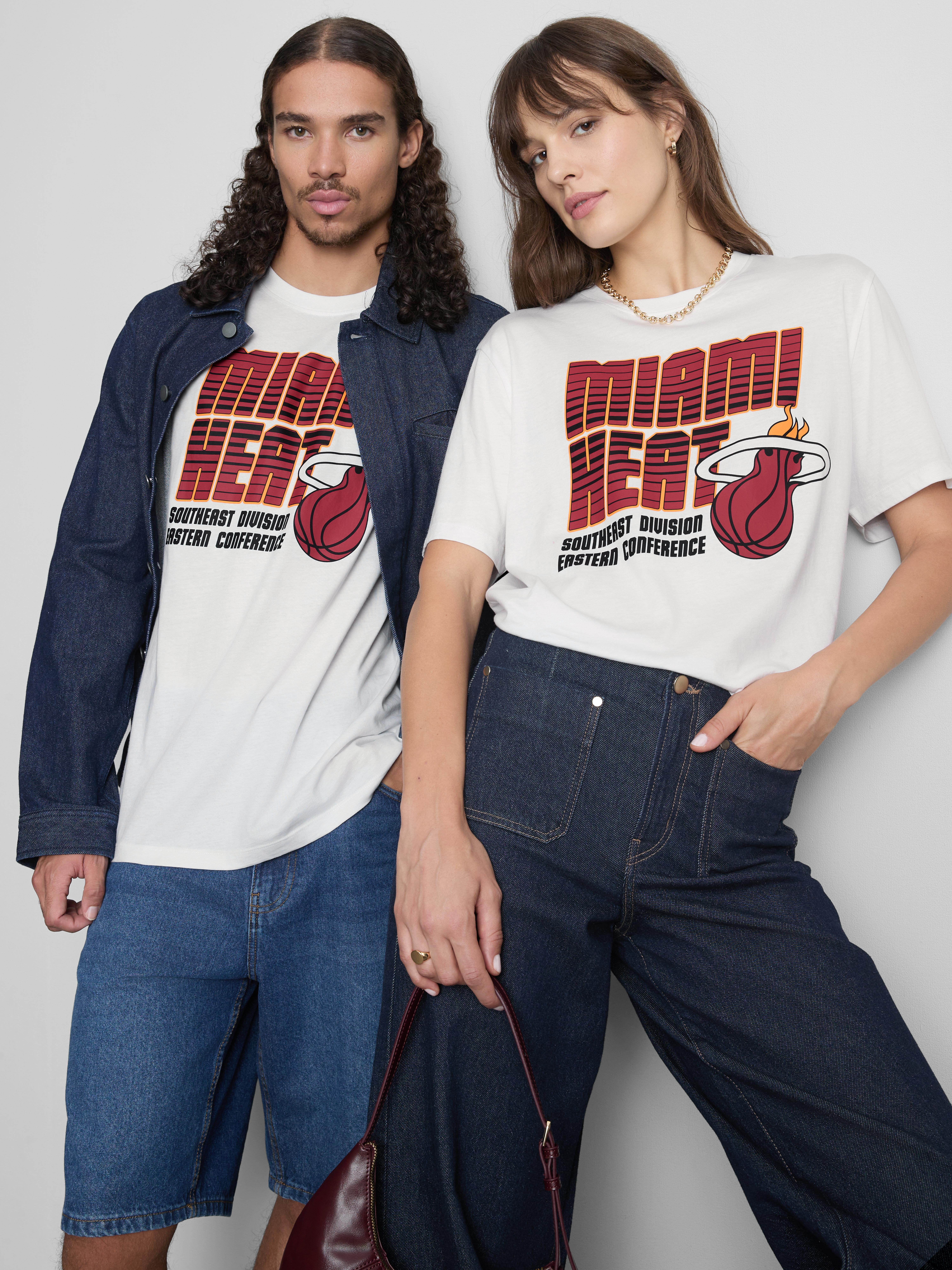 NBA Miami Heat Pure Cotton Graphic T-Shirt