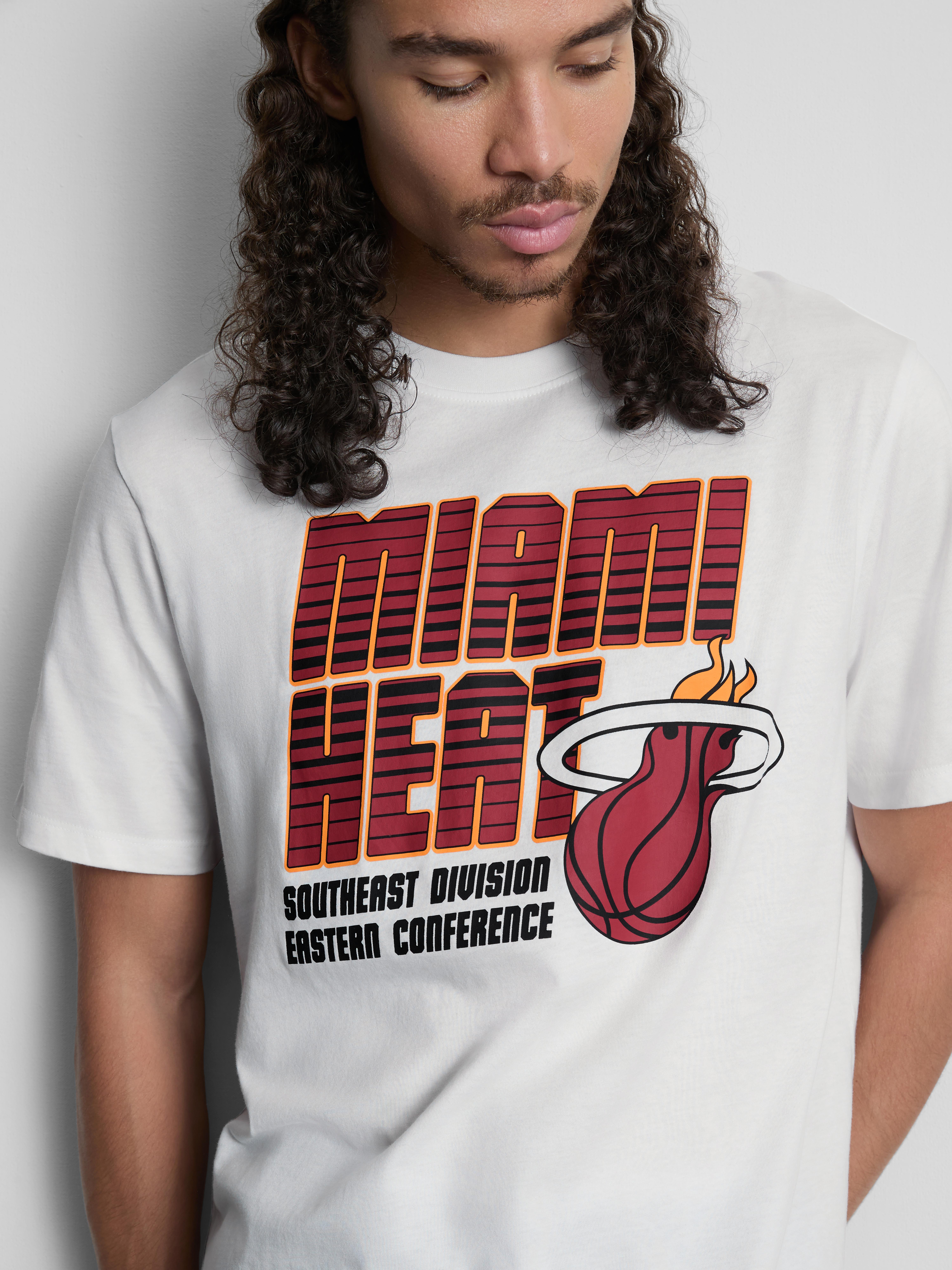 NBA Miami Heat Pure Cotton Graphic T-Shirt