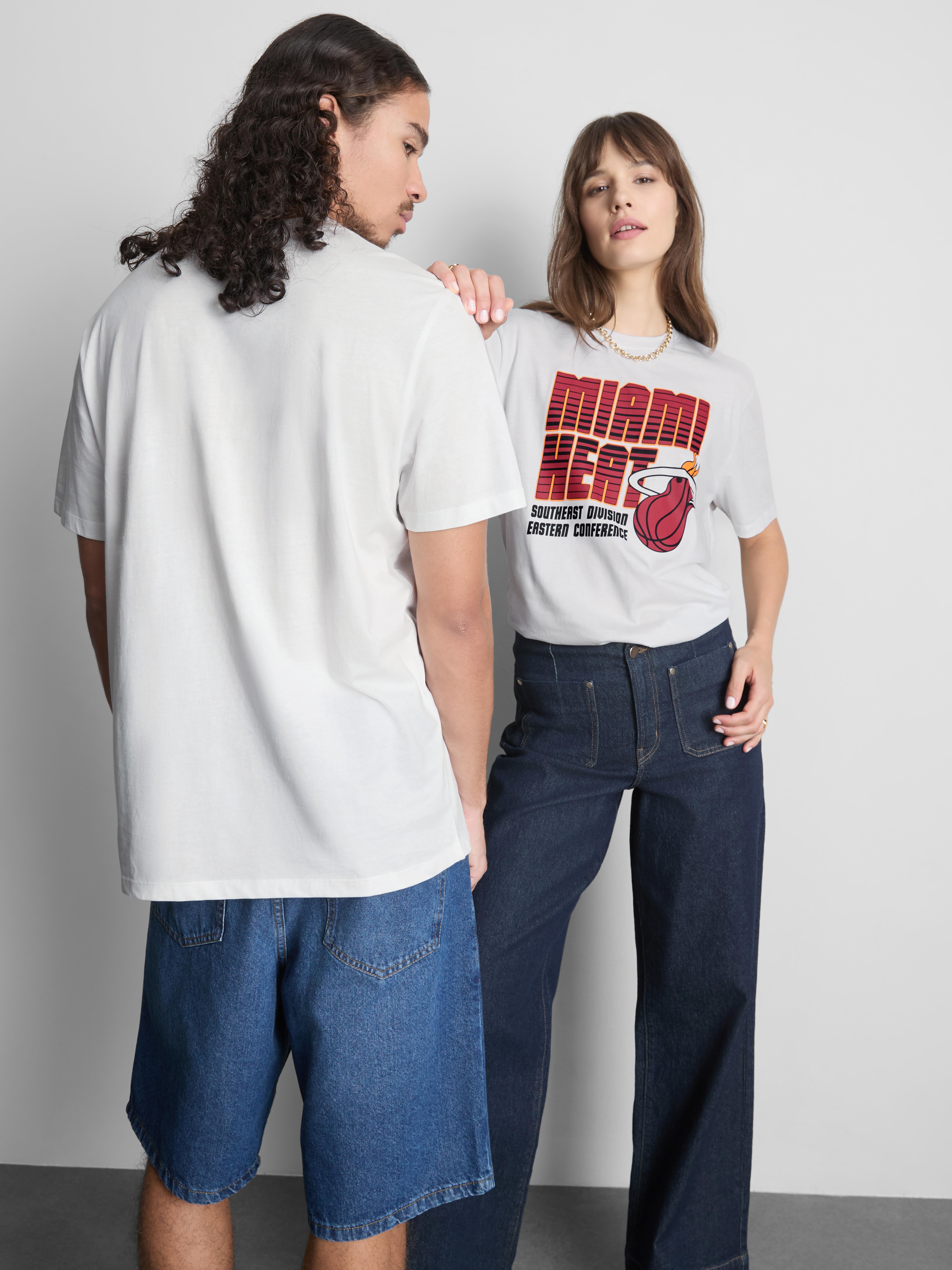 NBA Miami Heat Pure Cotton Graphic T-Shirt