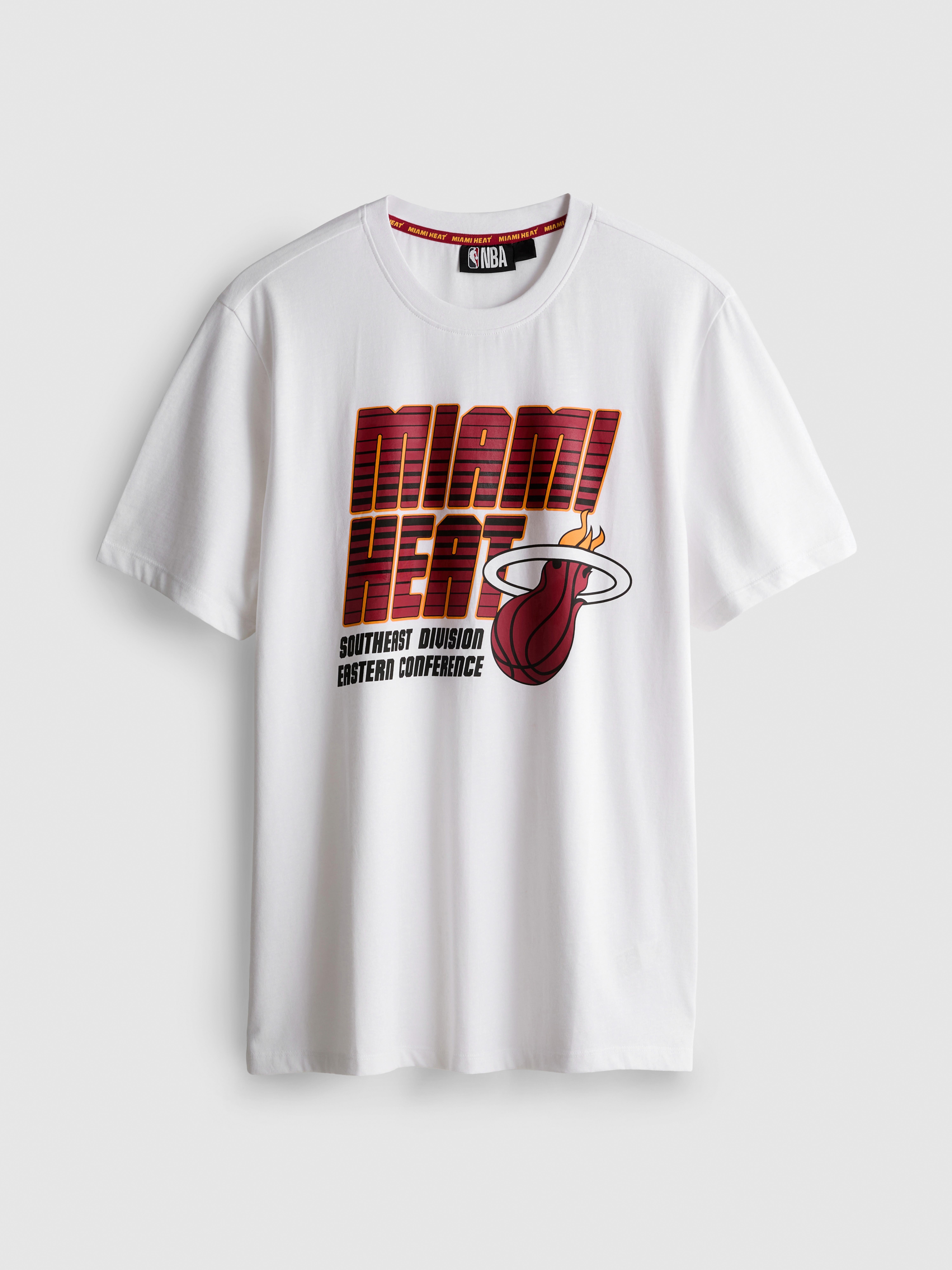 NBA Miami Heat Pure Cotton Graphic T-Shirt