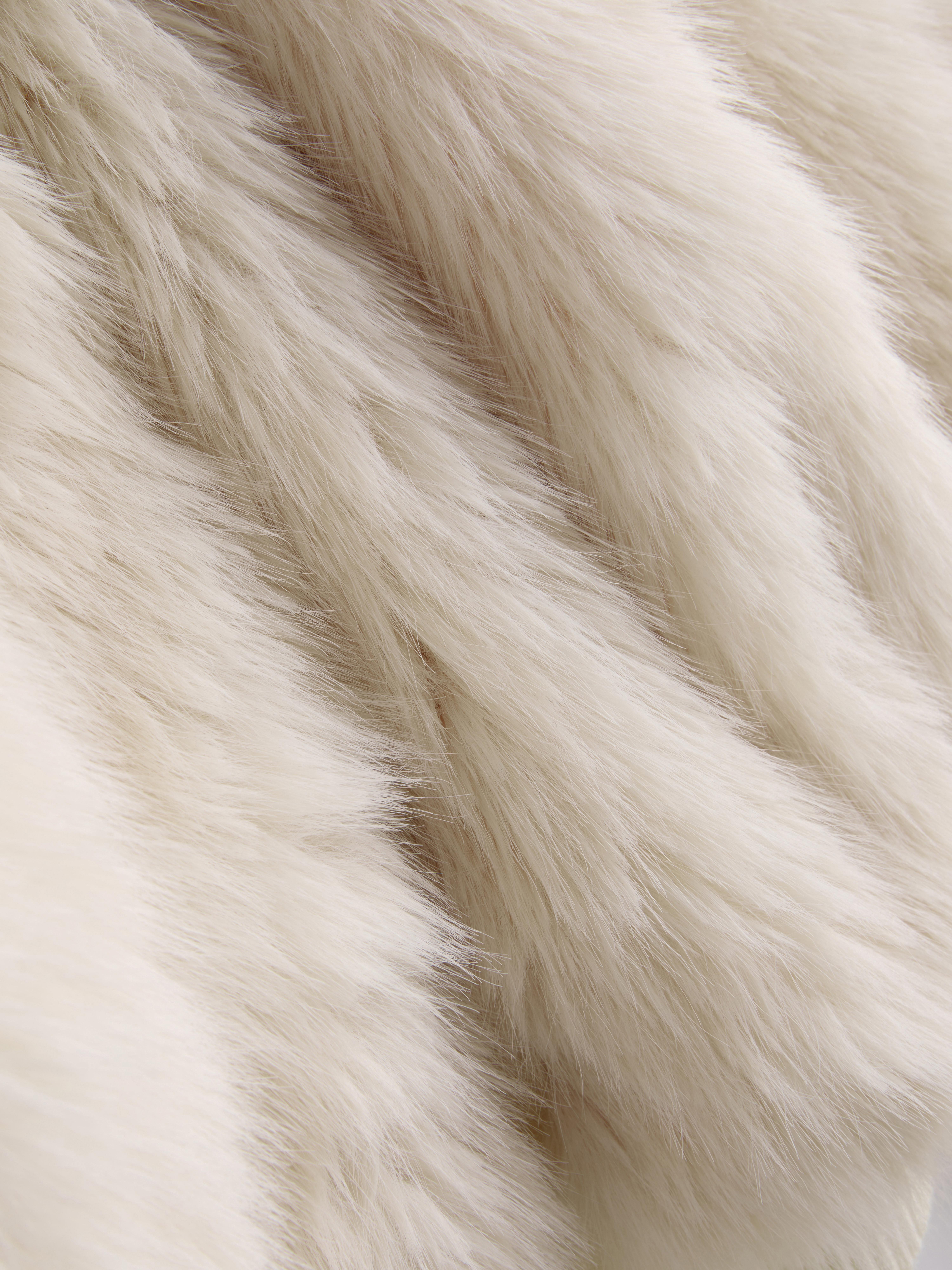 Faux Fur Bomber Cardigan