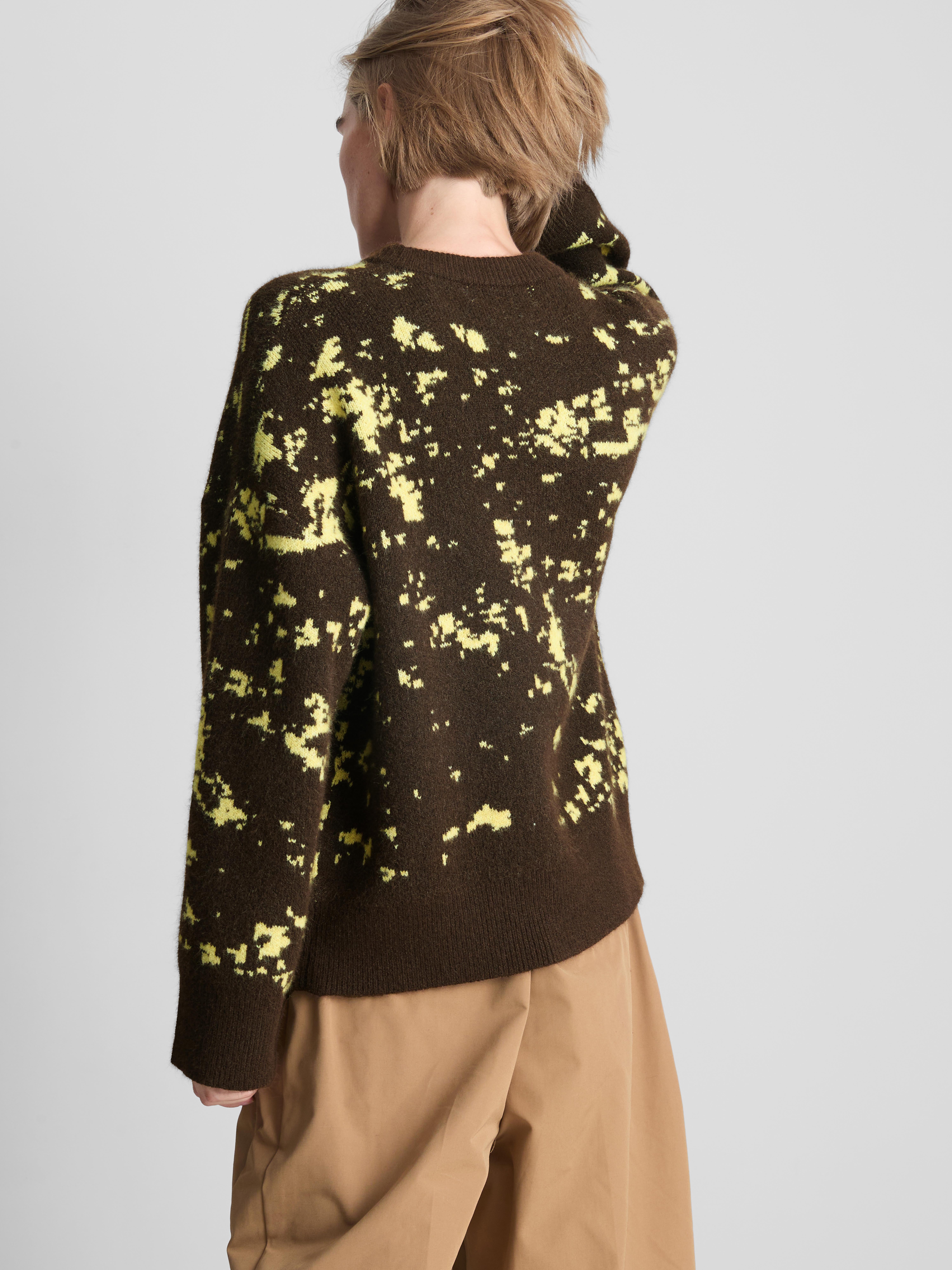 Relaxte gebreide trui met abstract patroon - Geel - Dames | Primark