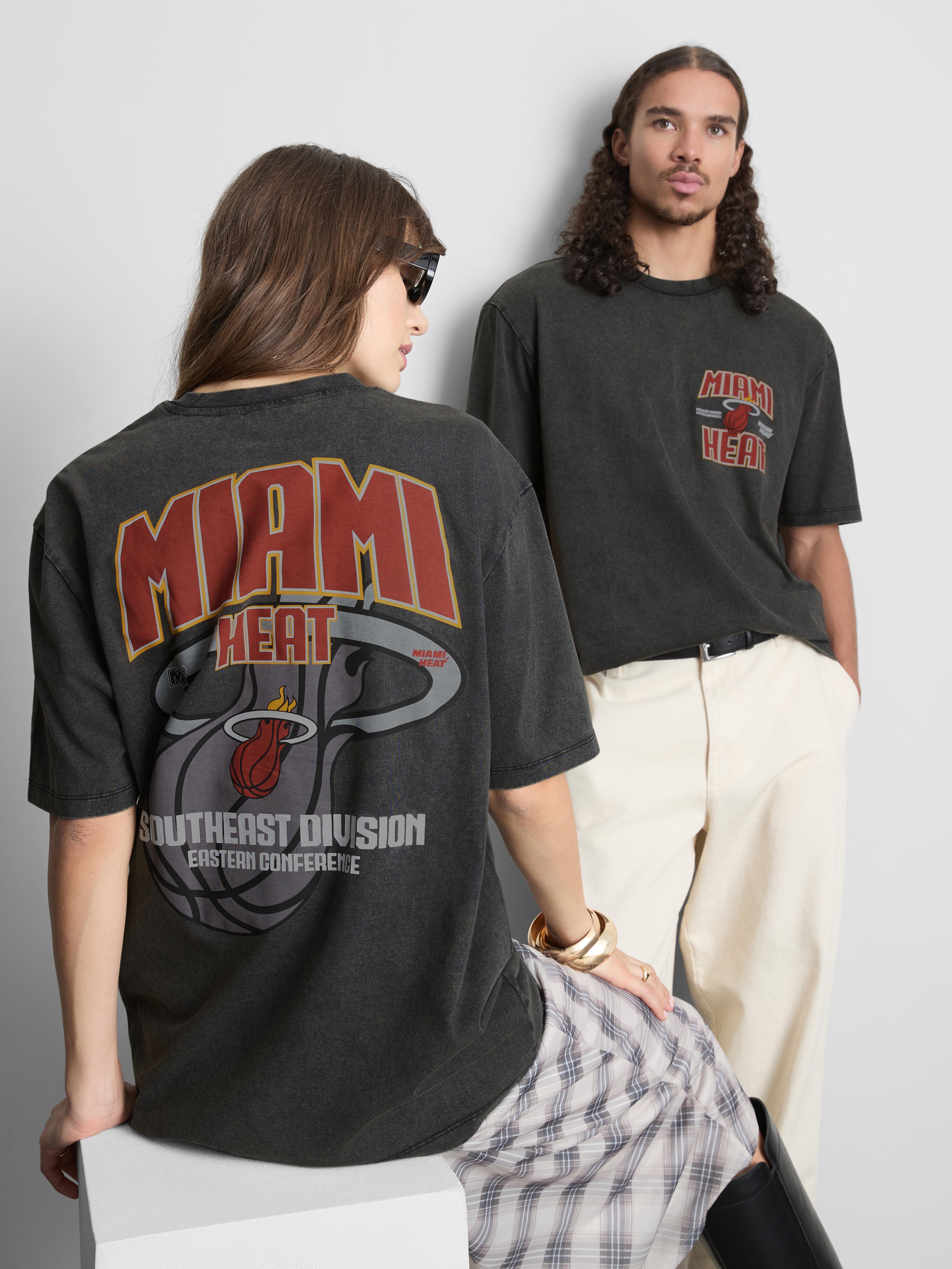 NBA Miami Heat Pure Cotton Graphic T-Shirt