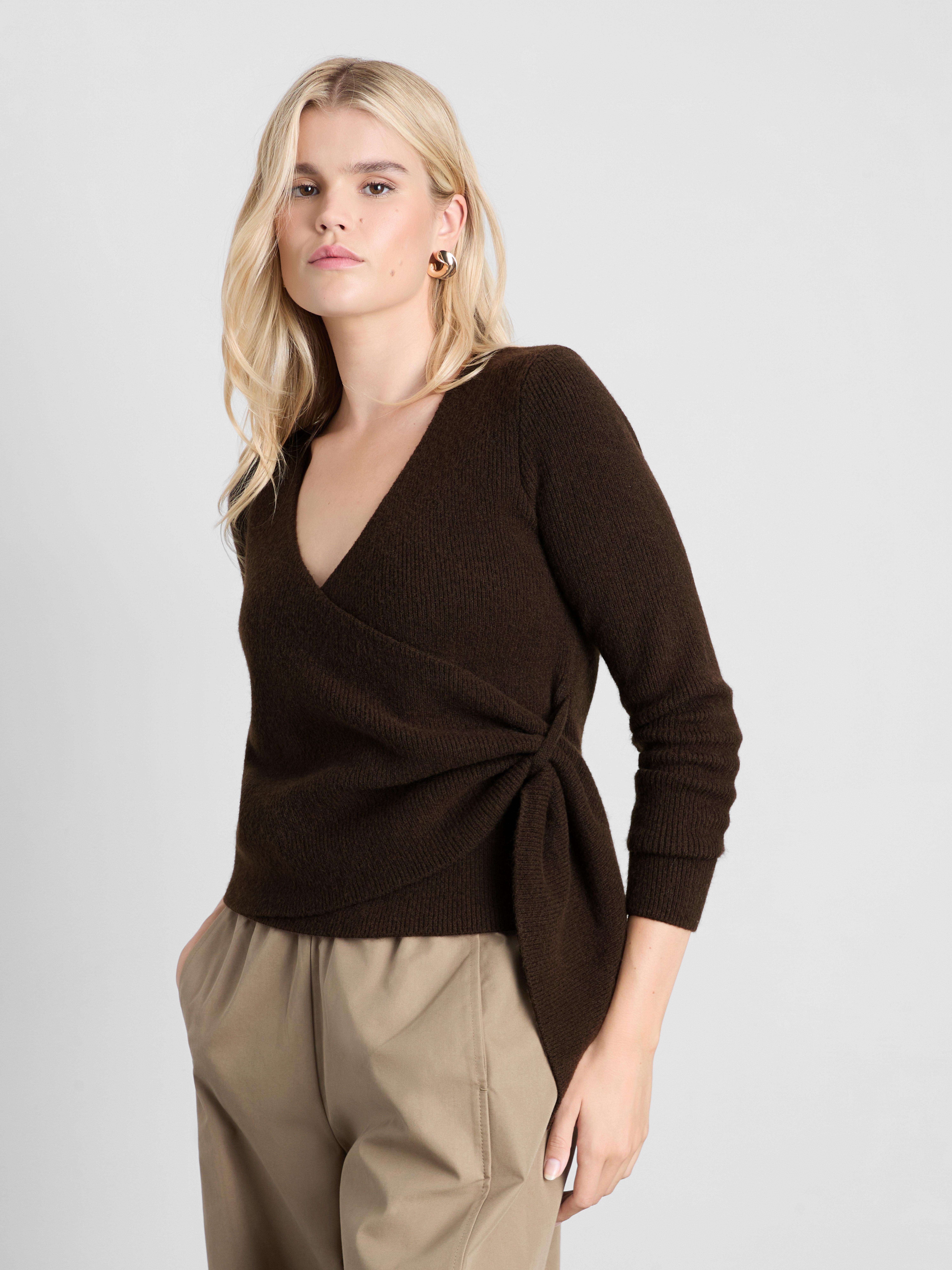 Wrap V-Neck Cardigan