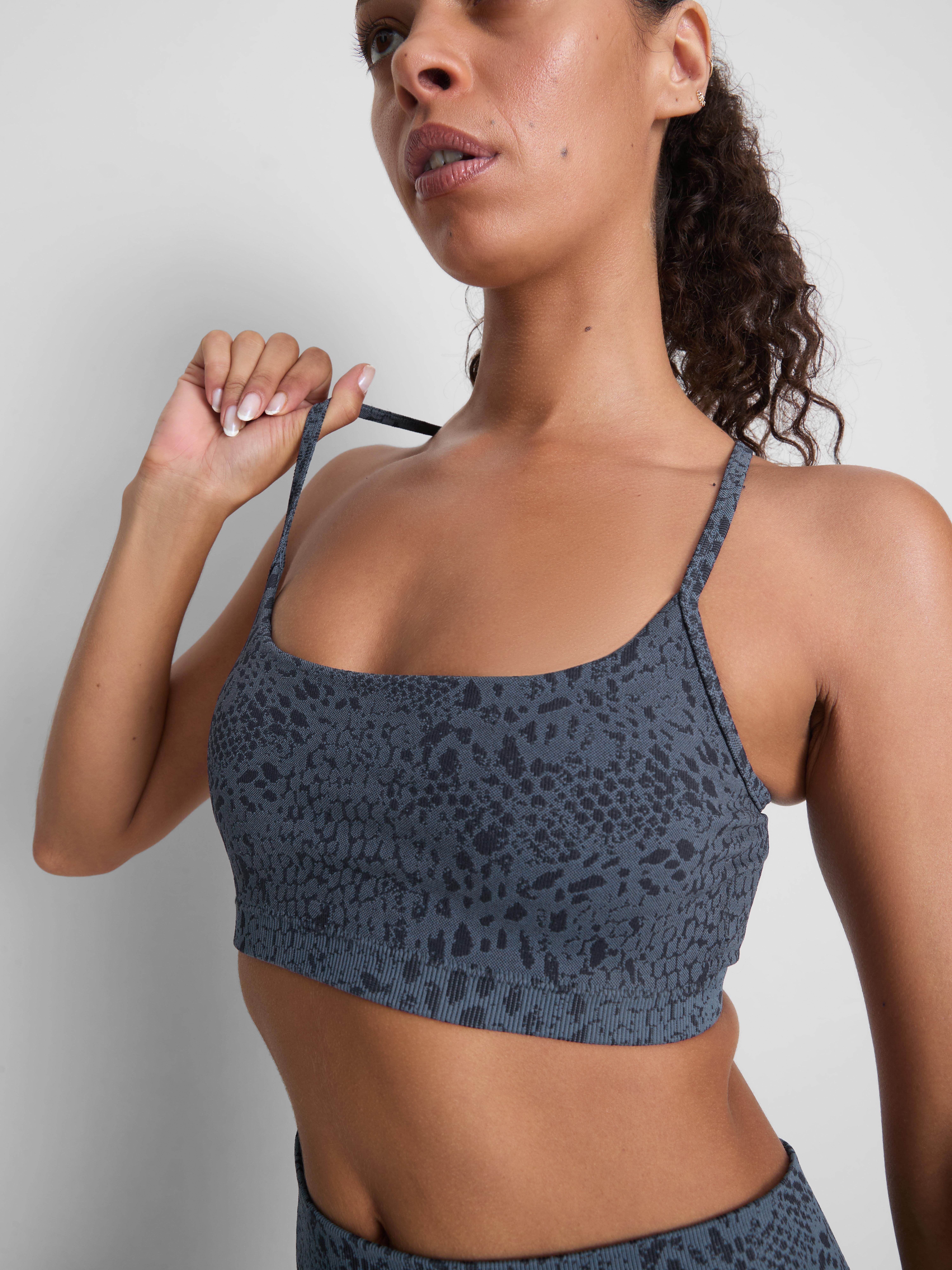 Seamless Jacquard Active Crop Top